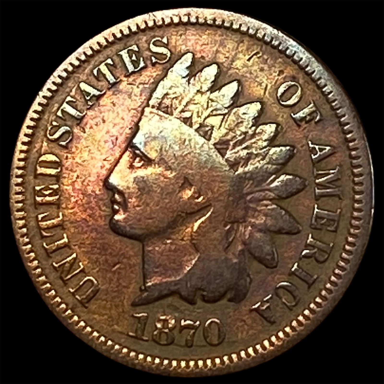 1870 Indian Head Cent LIGHTLY CIRCULATED: 1870 Indian Head Cent LIGHTLY CIRCULATED