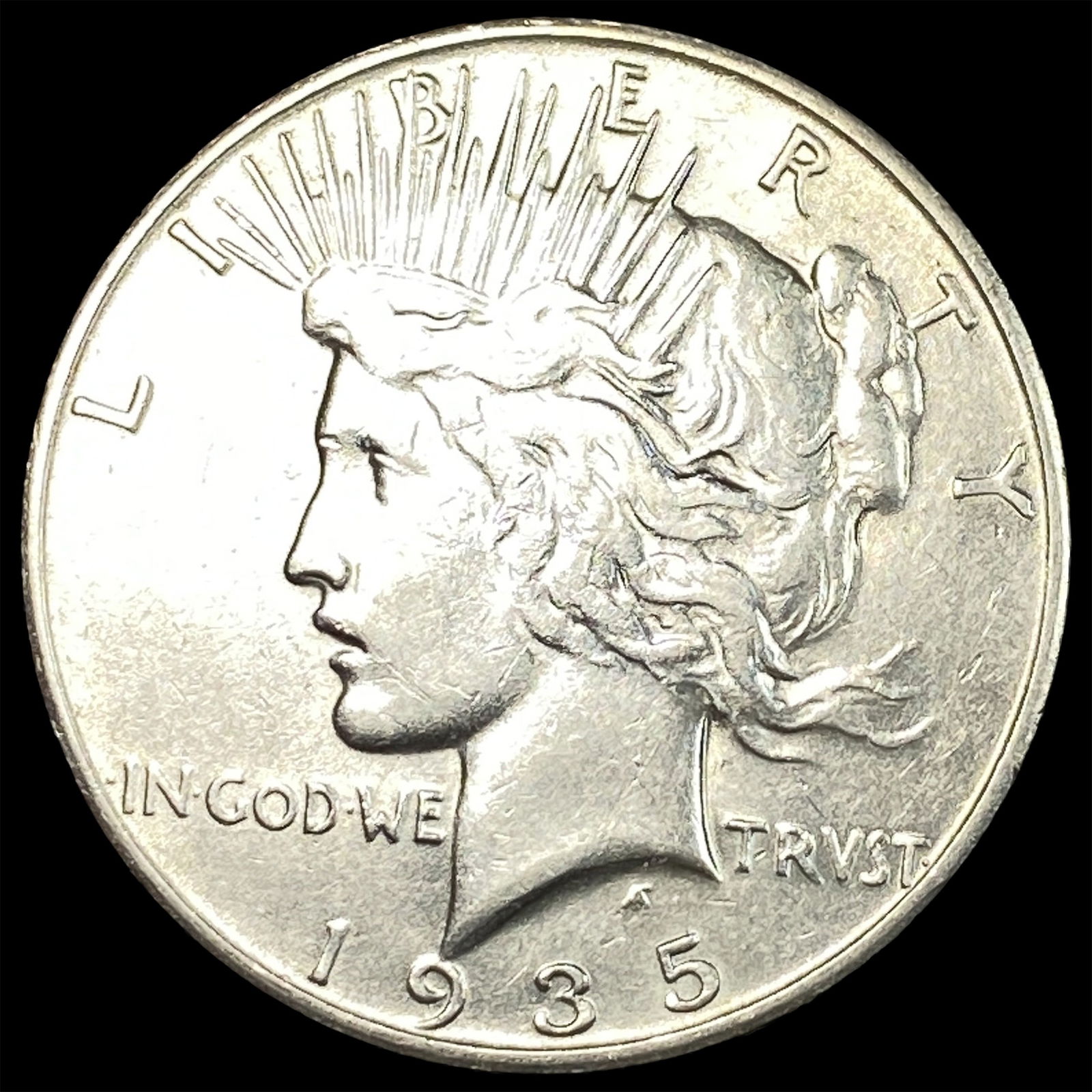 1935-S Silver Peace Dollar CLOSELY UNCIRCULATED: 1935-S Silver Peace Dollar CLOSELY UNCIRCULATED
