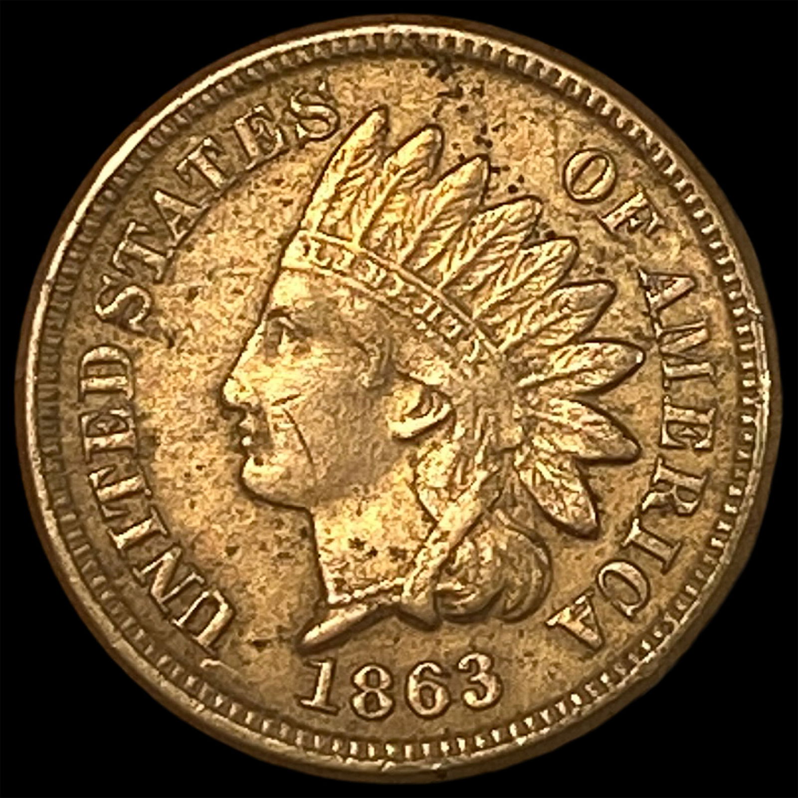 1863 Copper-Nickel Indian Head Cent CHOICE AU: 1863 Copper-Nickel Indian Head Cent CHOICE AU