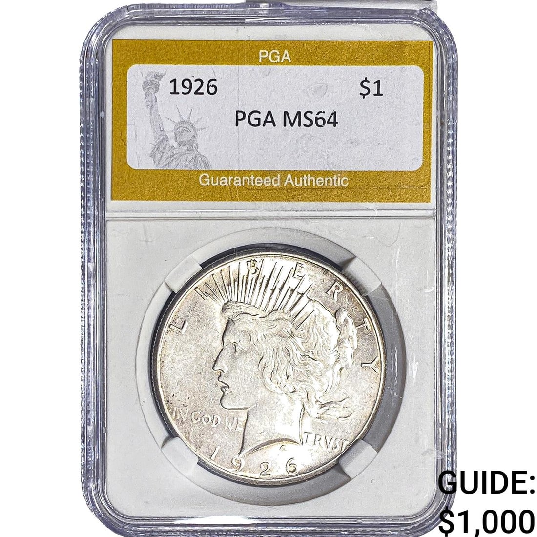 1926 Silver Peace Dollar PGA MS64 (1 of 2)