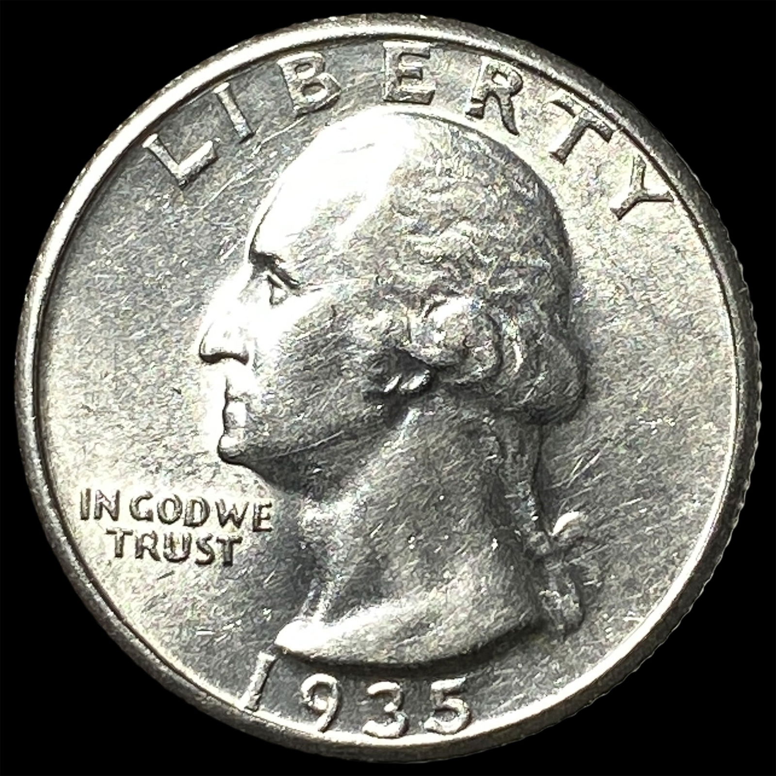 1935-S Silver Washington Quarter UNCIRCULATED (1 of 2)