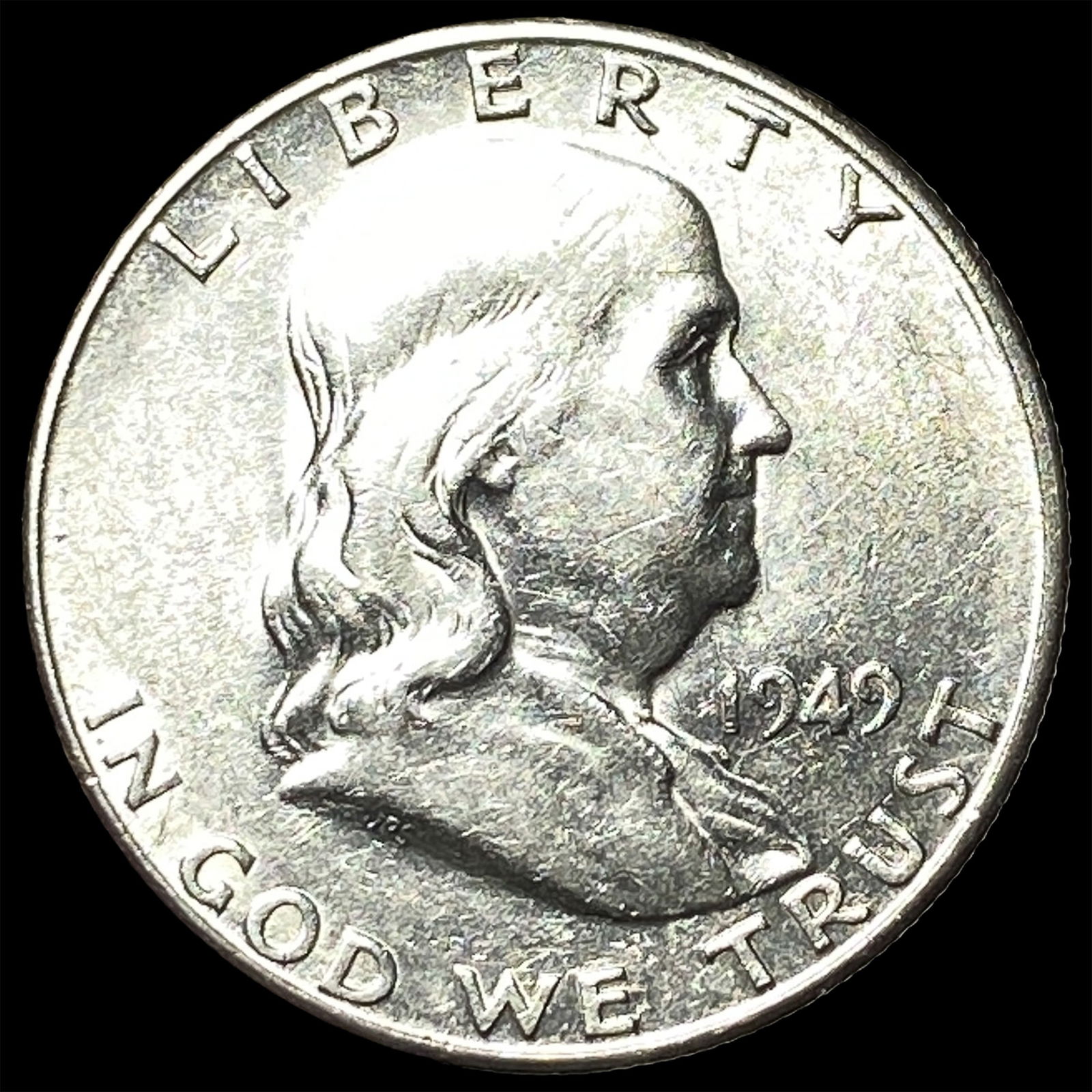 1949-S Franklin Silver Half Dollar CLOSELY UNCIRCULATED (1 of 2)