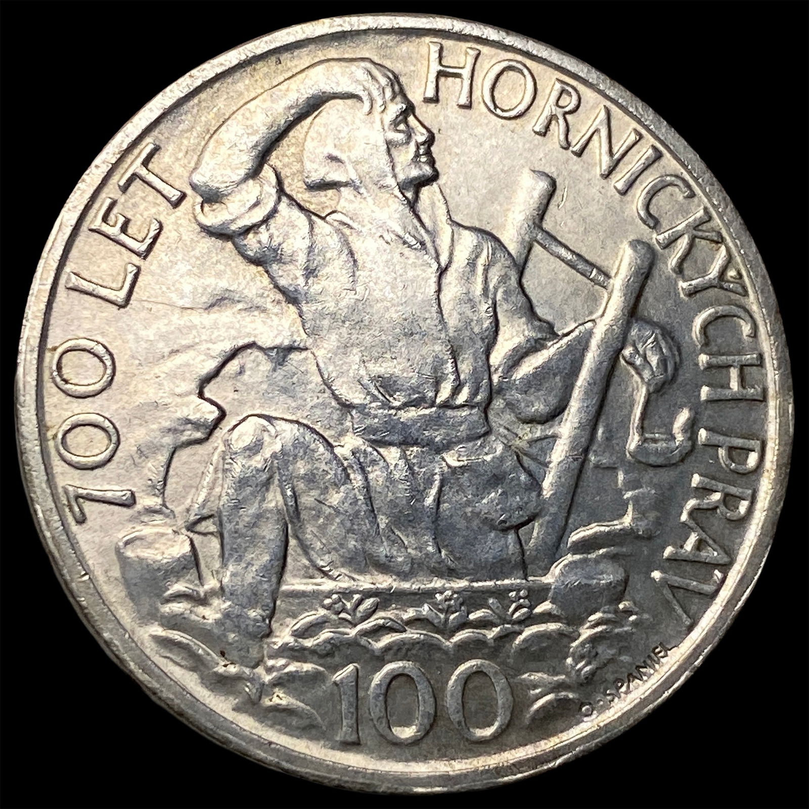 1949 Czechoslovakia .2251oz Silver 100 Korun CLOSELY UNCIRCULATED: 1949 Czechoslovakia .2251oz Silver 100 Korun CLOSELY UNCIRCULATED