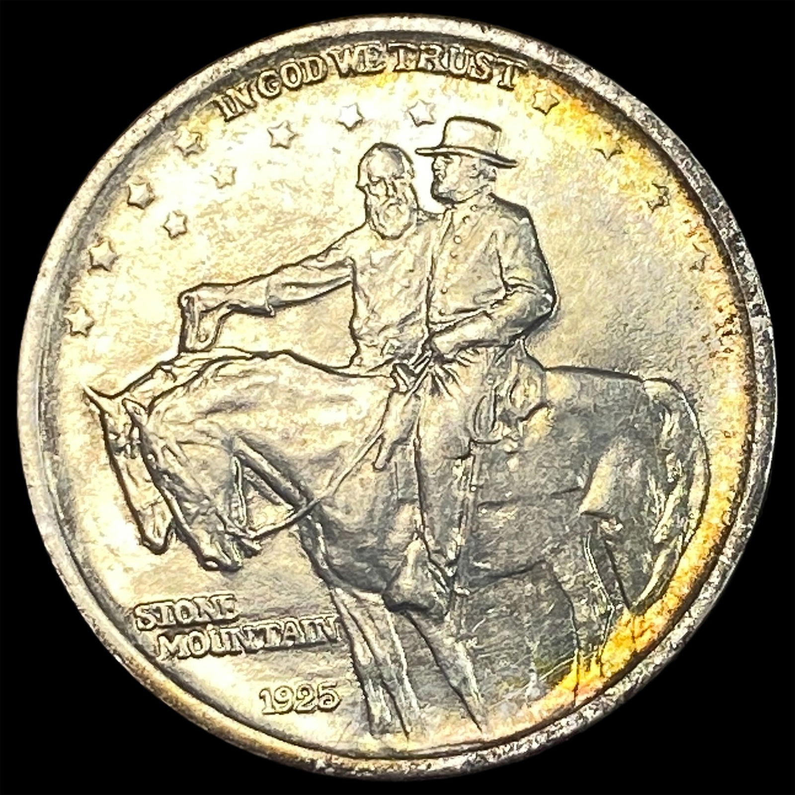 1925 Silver Stone Mountain Half Dollar CHOICE AU: 1925 Silver Stone Mountain Half Dollar CHOICE AU