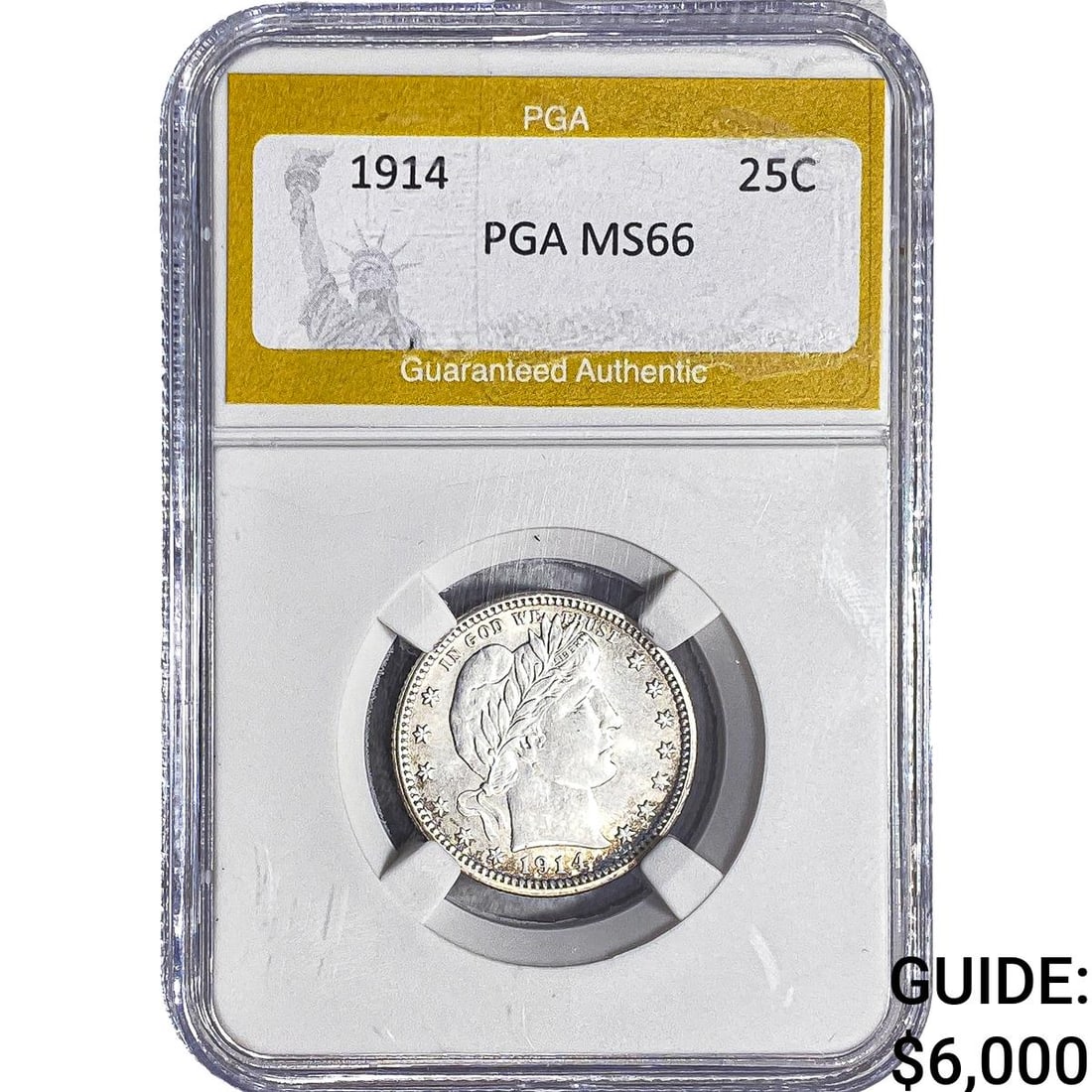 1914 Barber Quarter PGA MS66 (1 of 2)