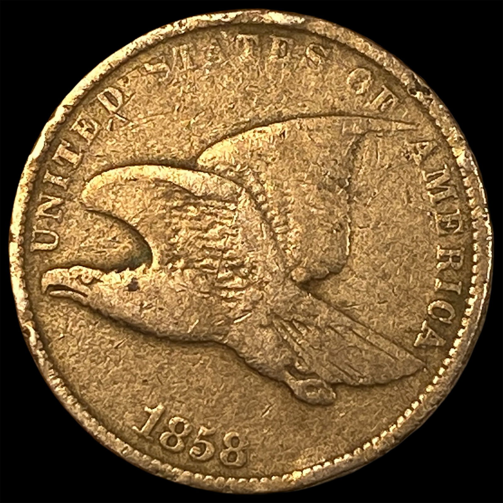 1858 Copper-Nickel Flying Eagle Cent HIGH GRADE: 1858 Copper-Nickel Flying Eagle Cent HIGH GRADE