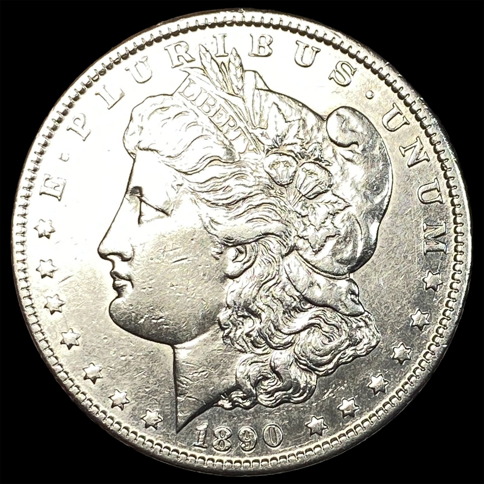 1890-CC Silver Morgan Dollar CLOSELY UNCIRCULATED (1 of 2)