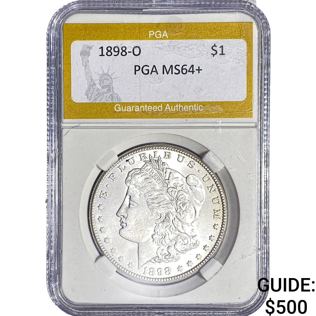 1898-O Morgan Silver Dollar PGA MS64+ (1 of 2)