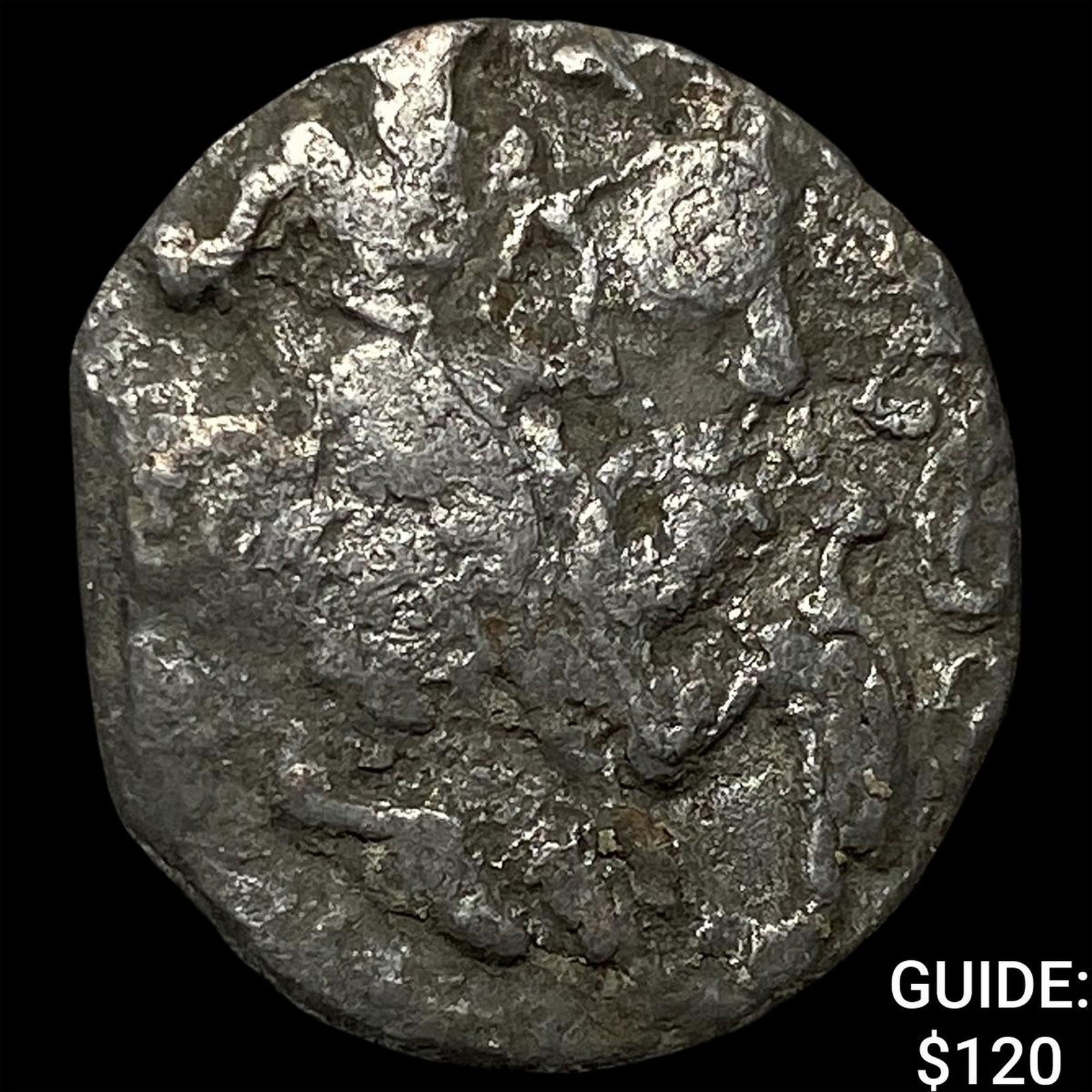 700-1000 AD India Rajput Silver Jital NEARLY UNCIRCULATED: 700-1000 AD India Rajput Silver Jital NEARLY UNCIRCULATED