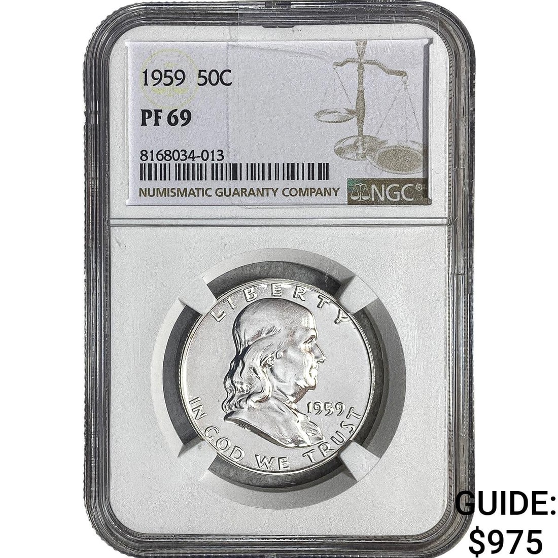 1959 Franklin Half Dollar NGC PF69 (1 of 2)