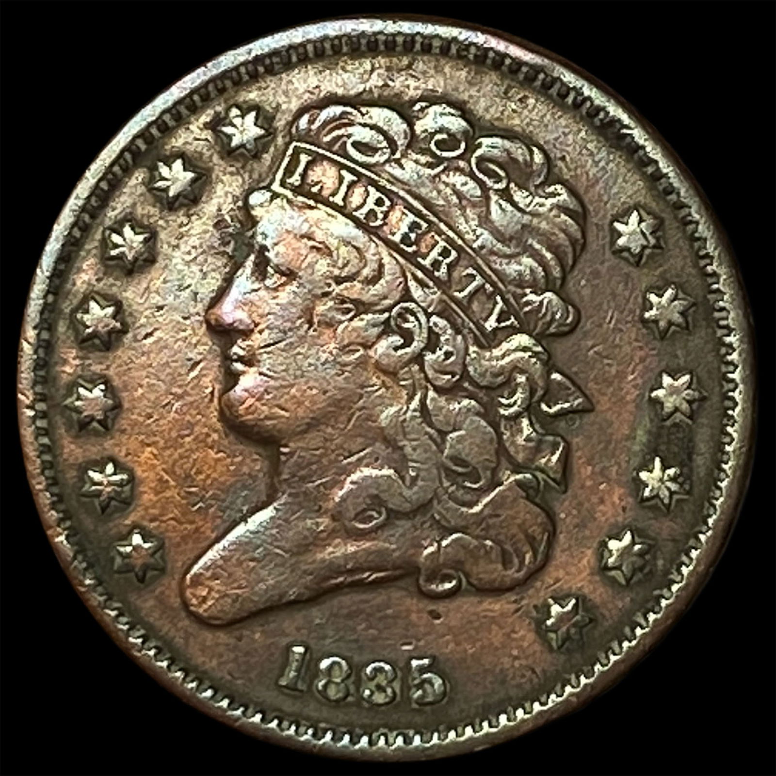 1835 Classic Head Half Cent LIGHTLY CIRCULATED (1 of 2)