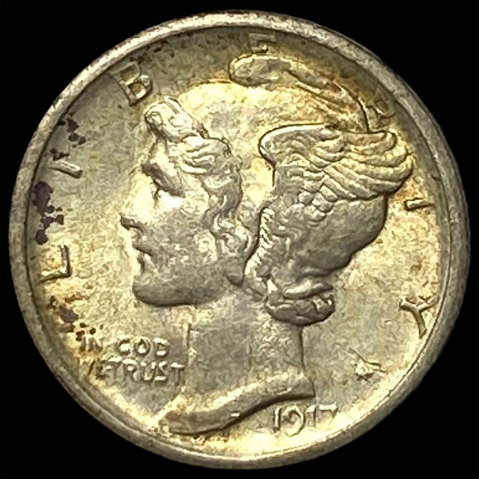 1917-S Silver Mercury Dime UNCIRCULATED (1 of 2)