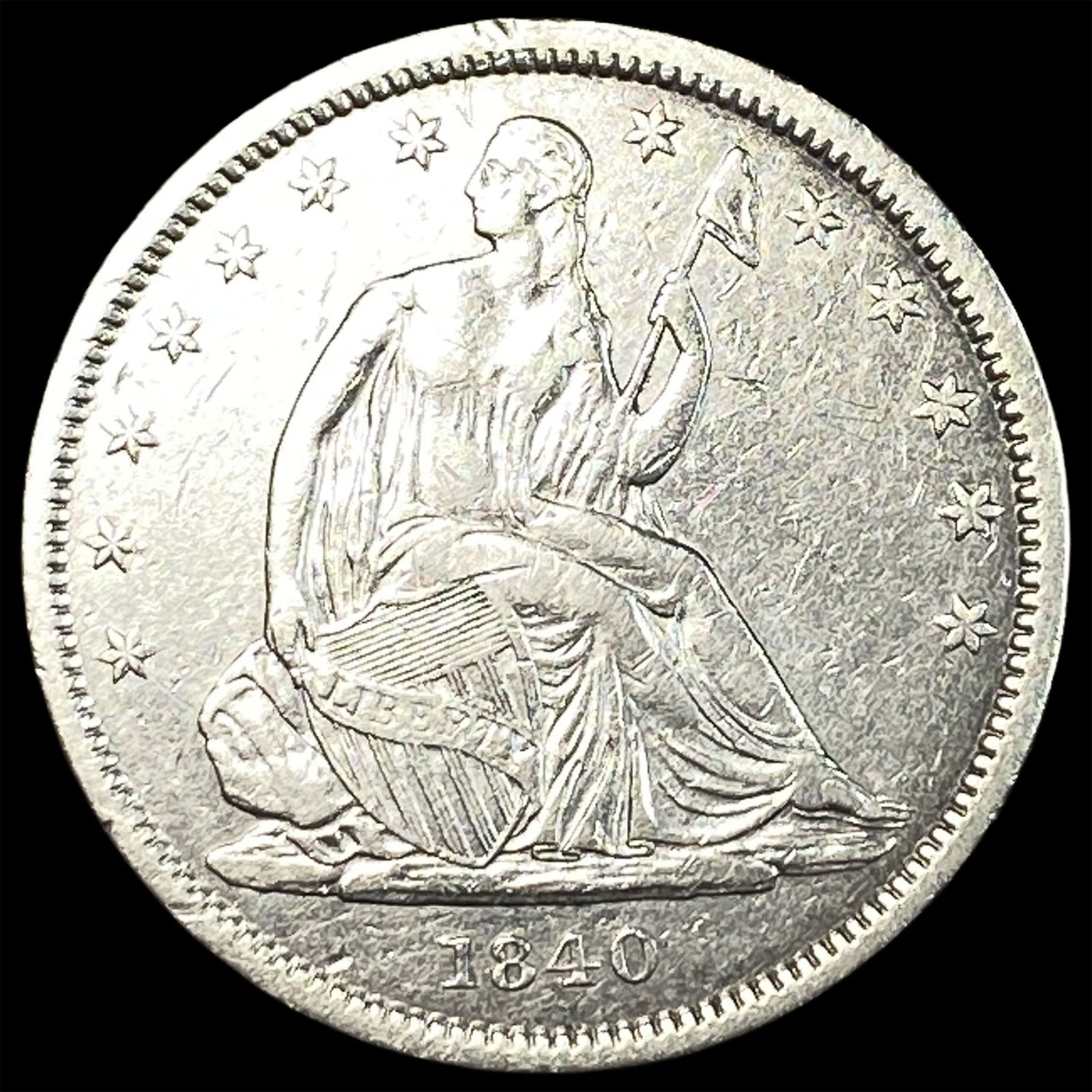1840 Seated Liberty Half Dollar NEARLY UNCIRCULATED (1 of 2)