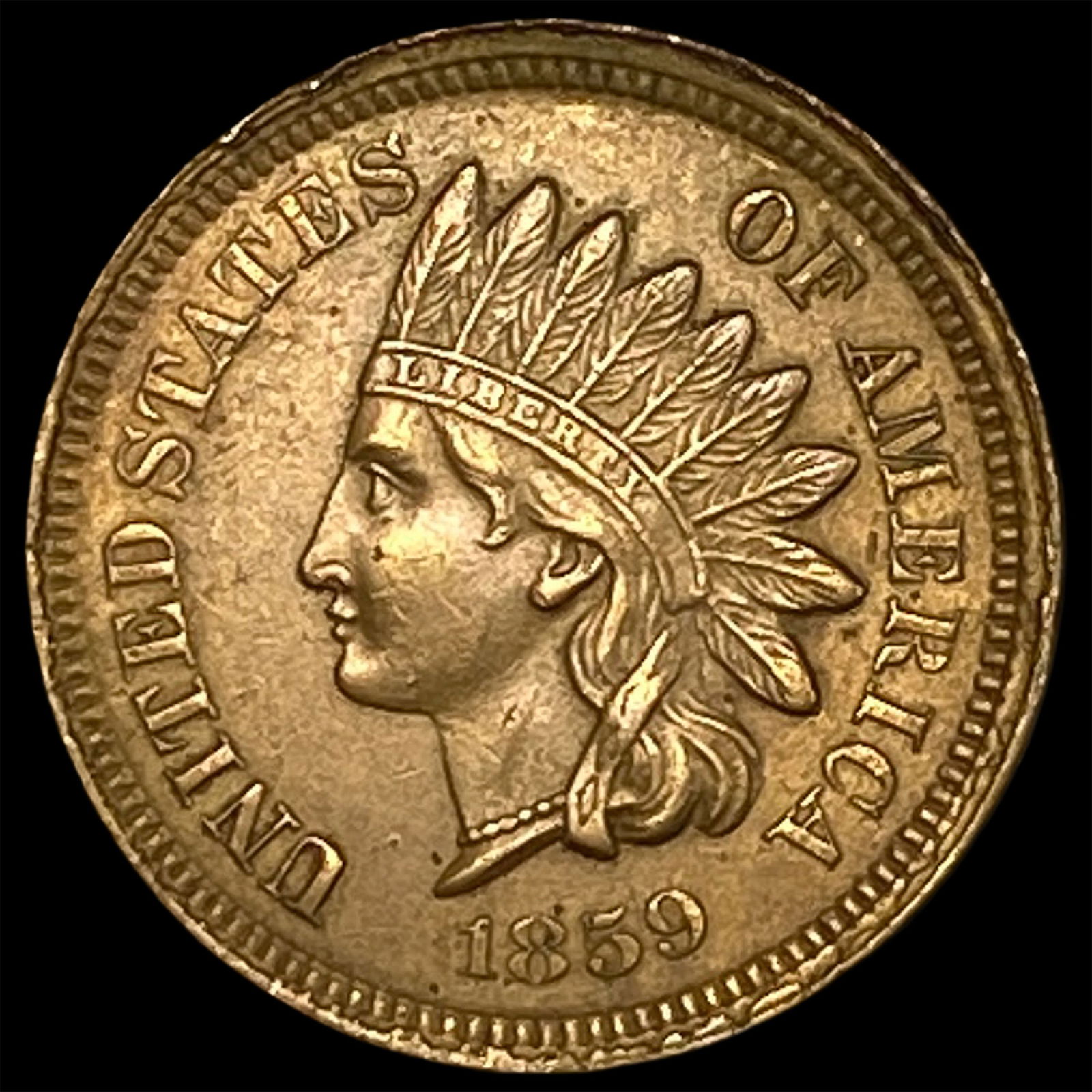 1859 Copper-Nickel Indian Head Cent UNCIRCULATED (1 of 2)