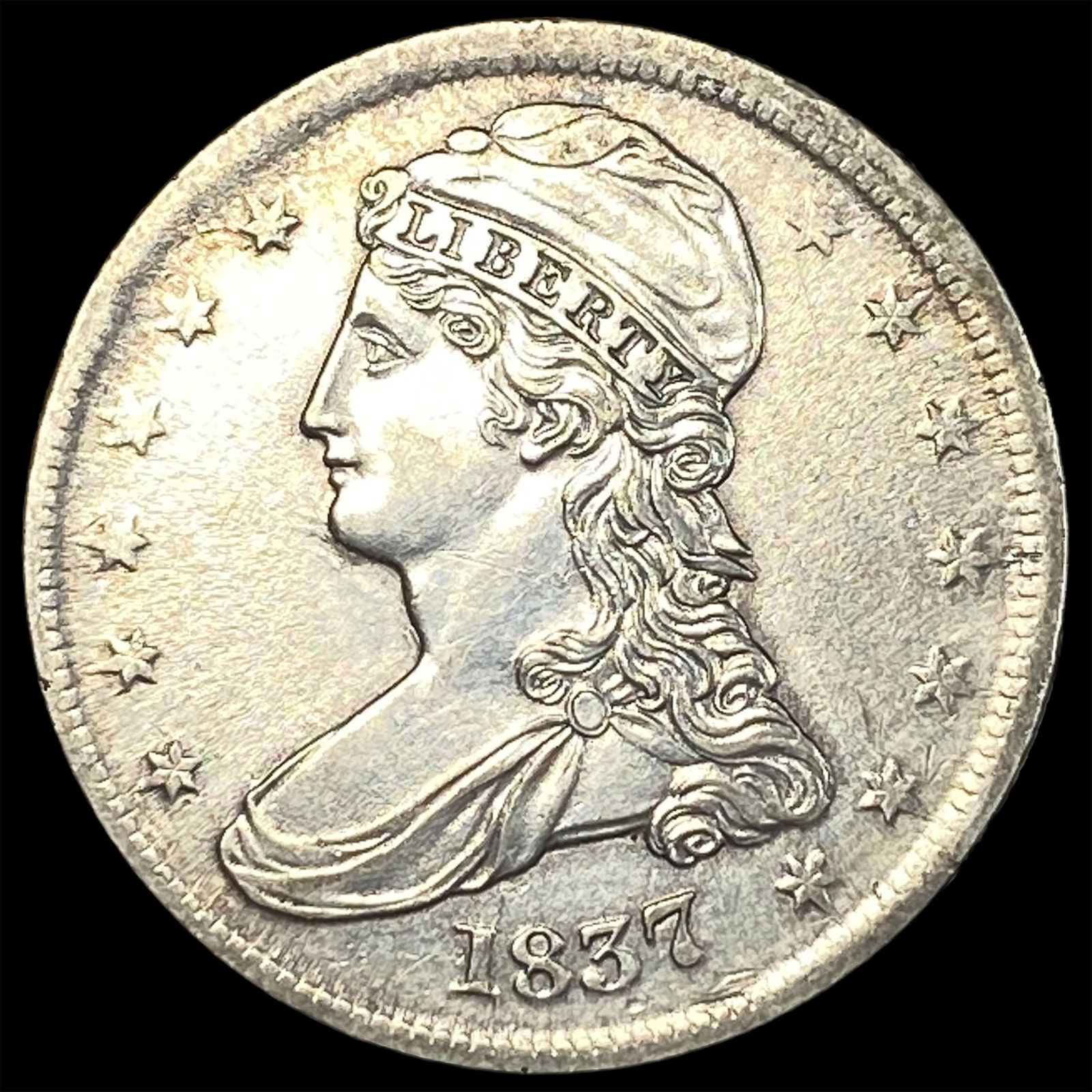 1837 Capped Bust Half Dollar CLOSELY UNCIRCULATED (1 of 2)