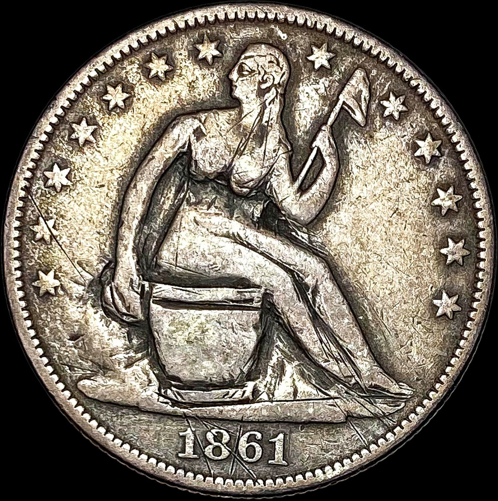 1861-O Seated Liberty Half Dollar HIGH GRADE (1 of 2)