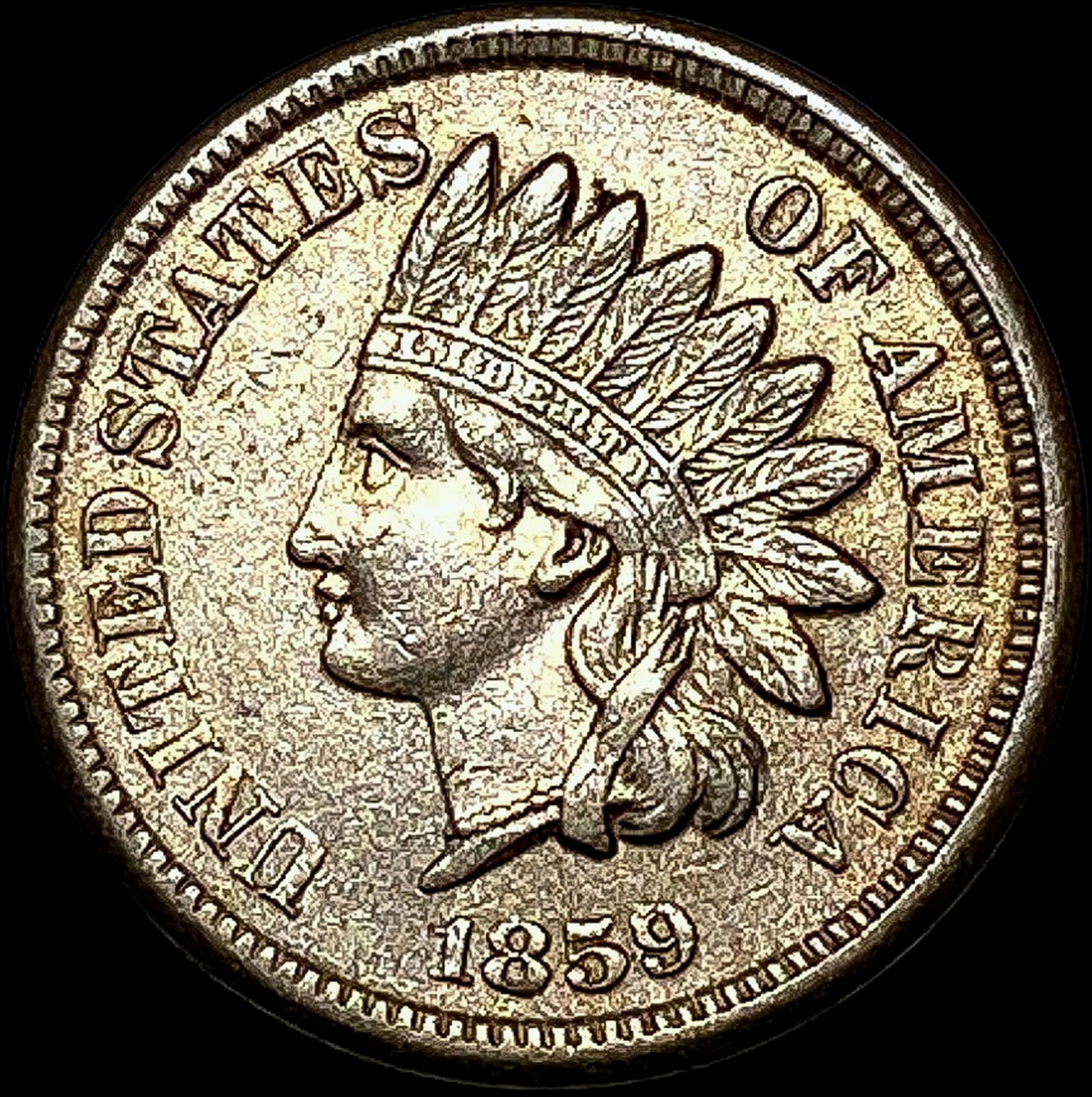 1859 Indian Head Cent LIGHTLY CIRCULATED: 1859 Indian Head Cent LIGHTLY CIRCULATED