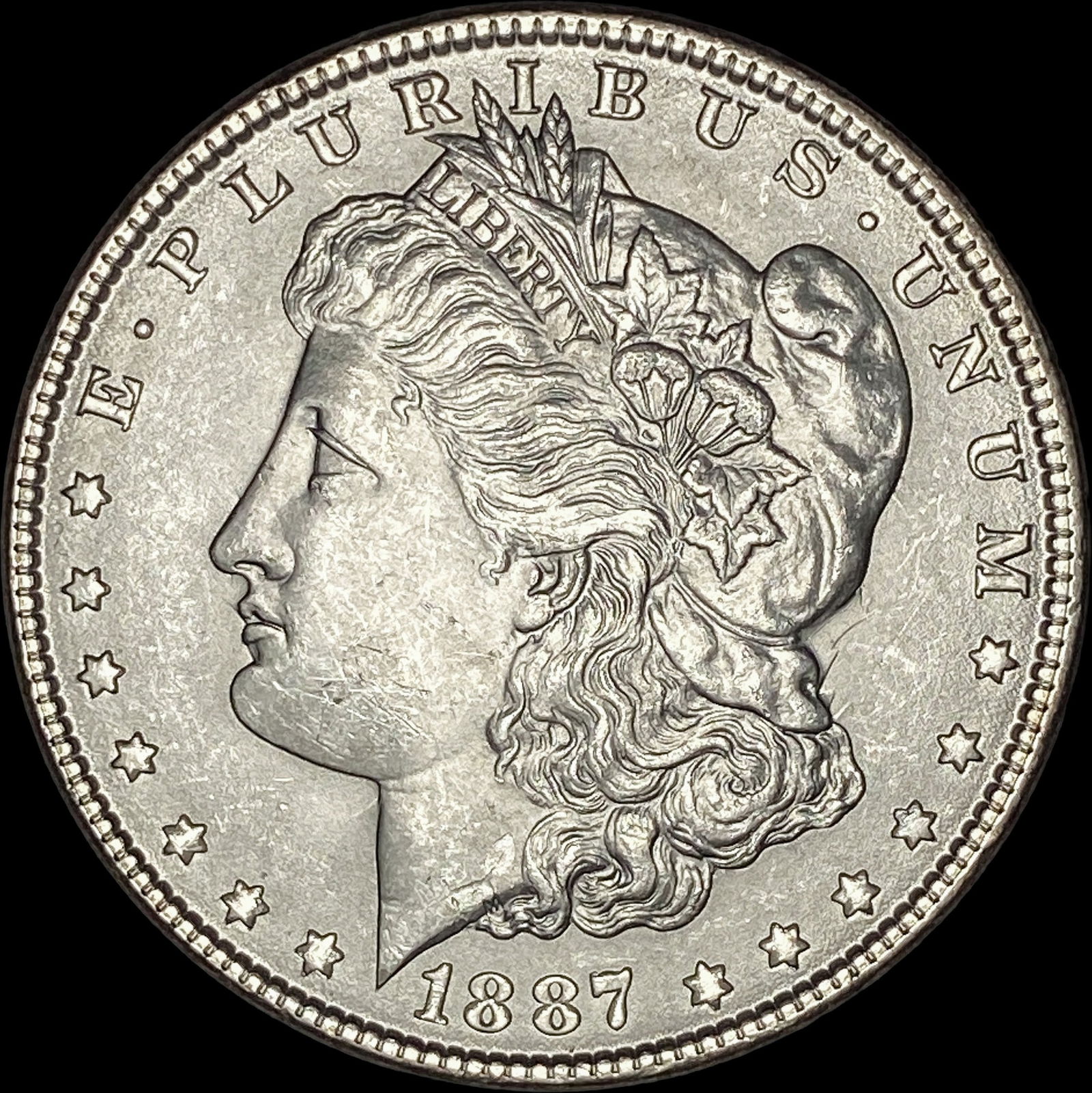 1887 Morgan Silver Dollar CHOICE BU: 1887 Morgan Silver Dollar CHOICE BU