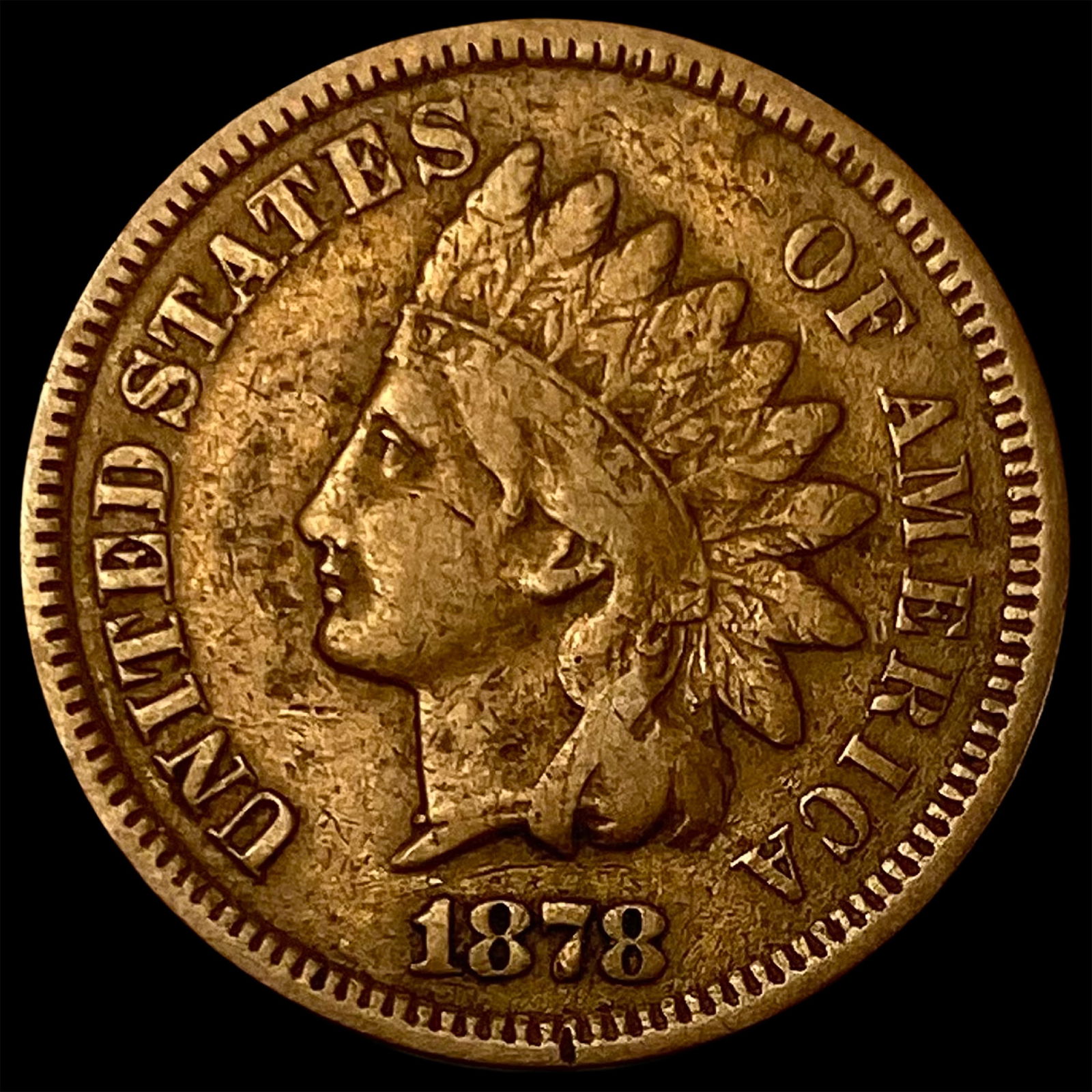 1878 Indian Head Cent LIGHTLY CIRCULATED (1 of 2)