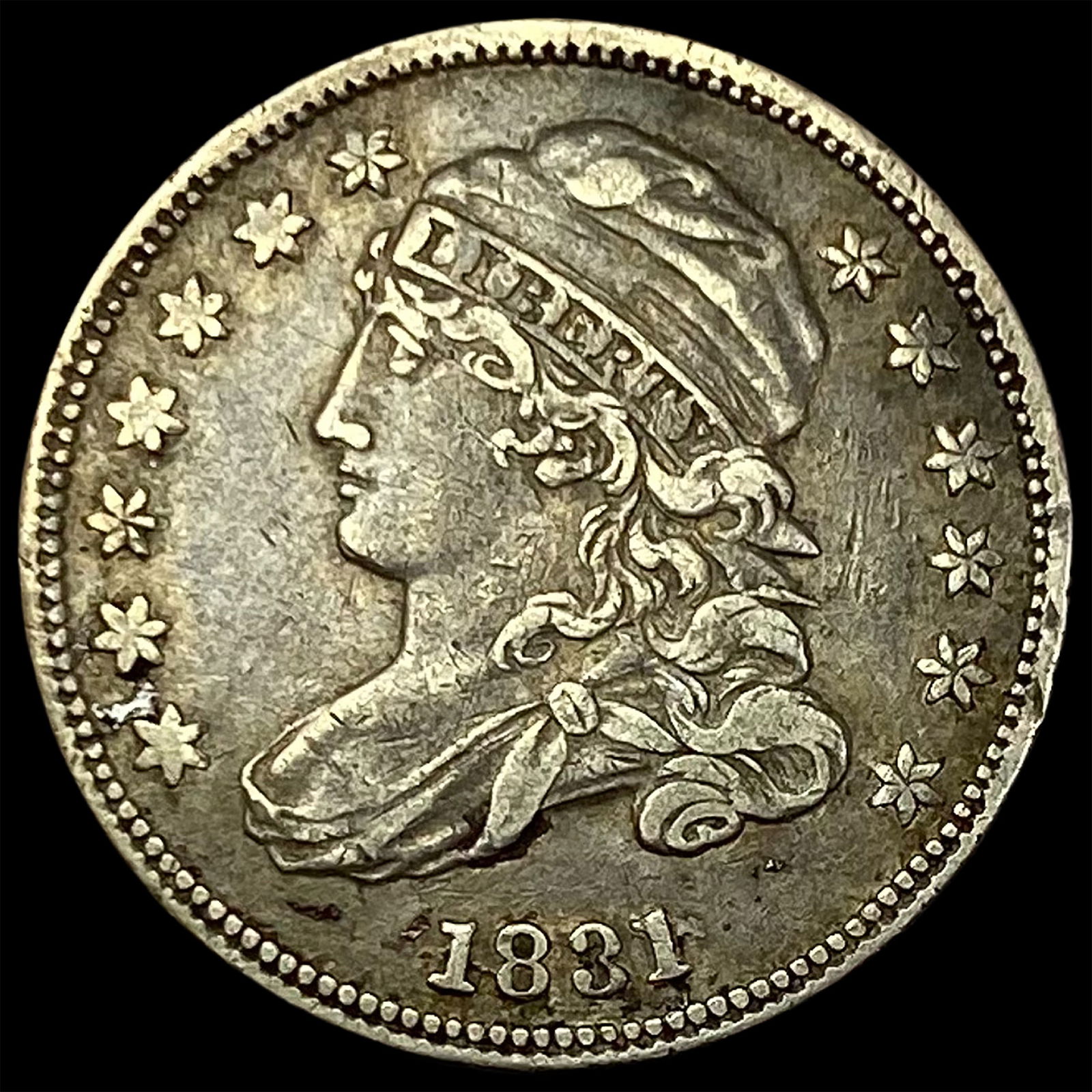 1831 Capped Bust Dime NEARLY UNCIRCULATED: 1831 Capped Bust Dime NEARLY UNCIRCULATED