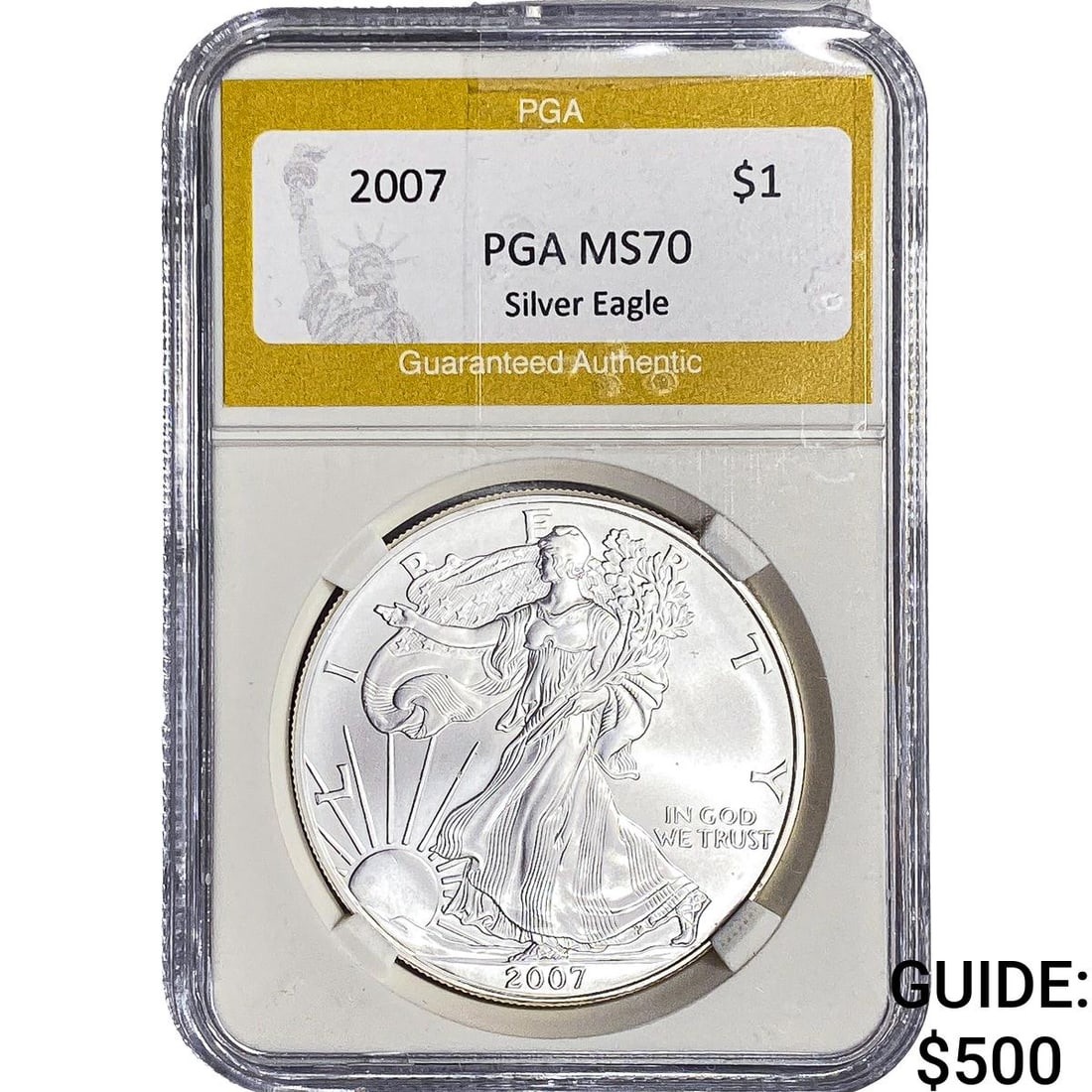 2007 Silver Eagle PGA MS70: 2007 Silver Eagle PGA MS70