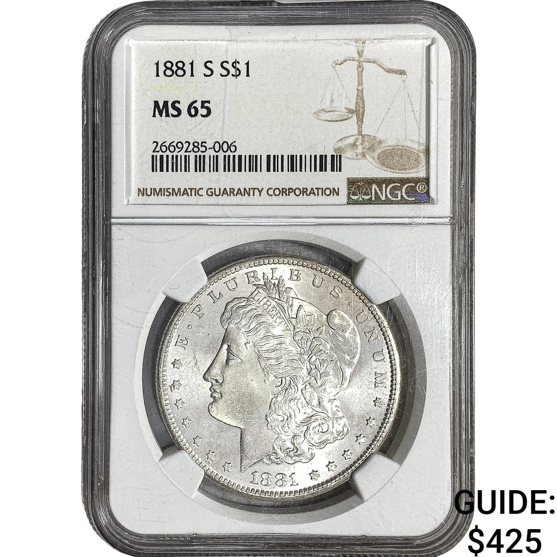 1881-S Morgan Silver Dollar NGC MS65 (1 of 2)