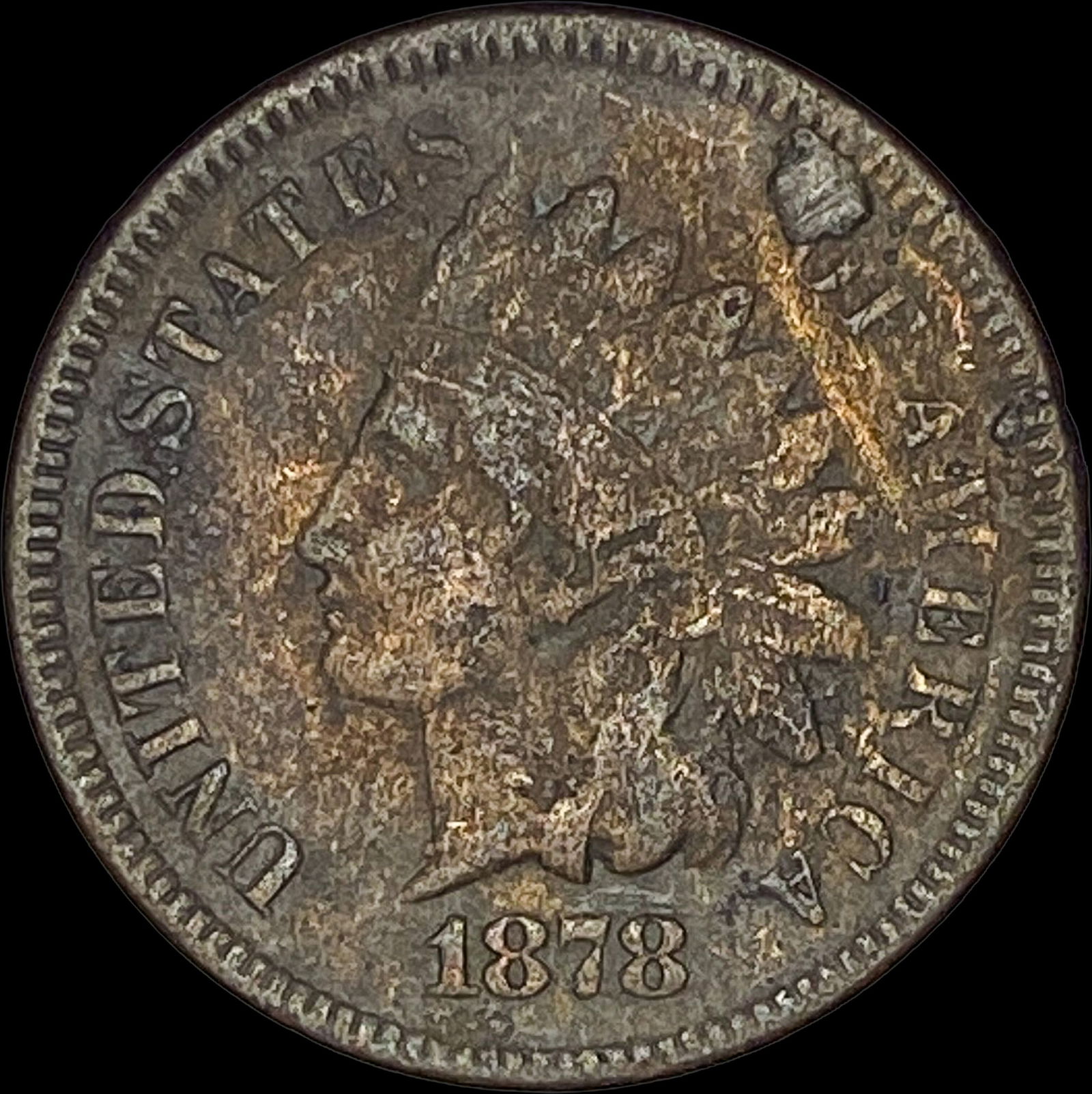 1878 Indian Head Cent NICELY CIRCULATED (1 of 2)