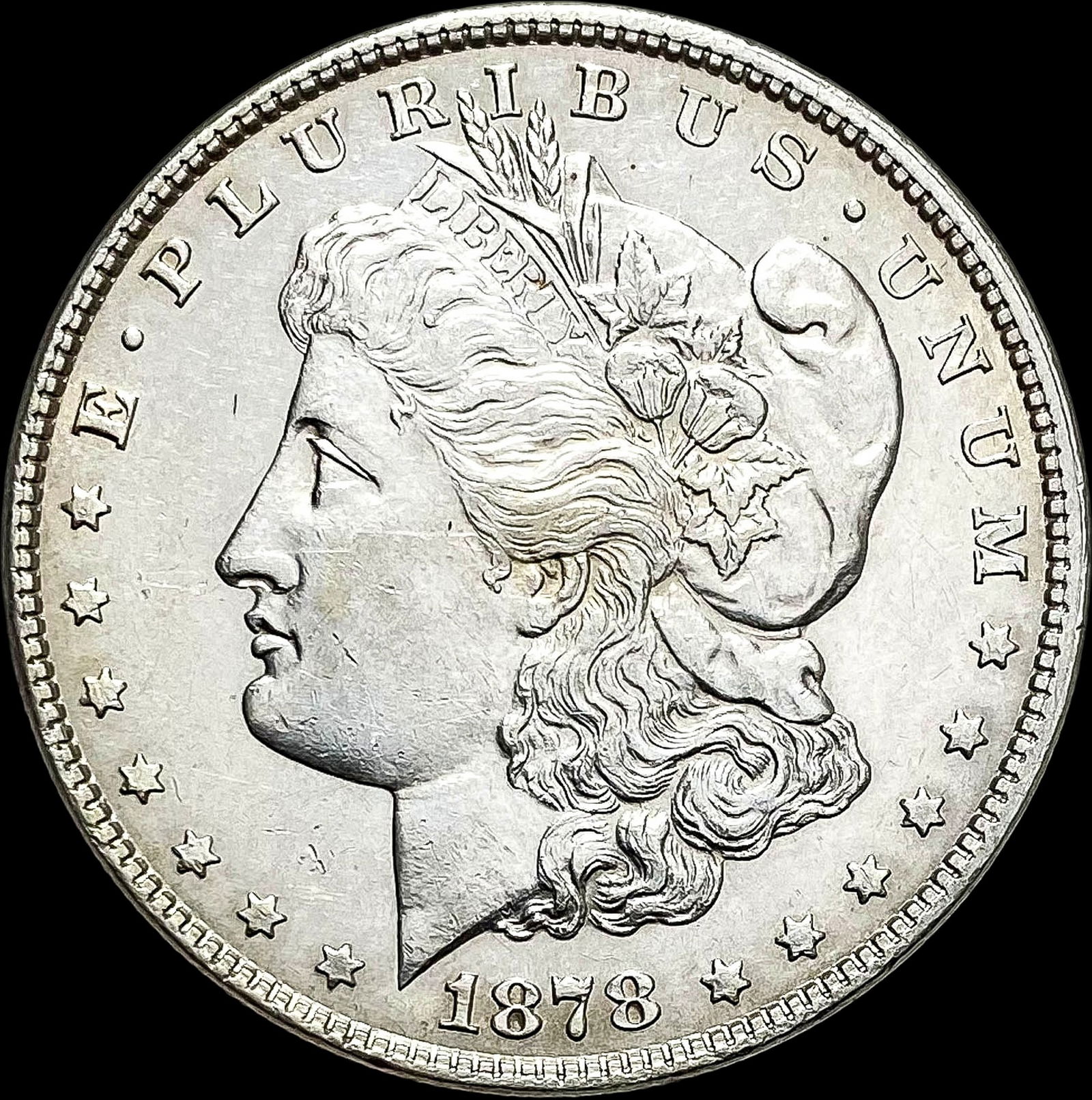 1878-S Silver Morgan Dollar CLOSELY UNCIRCULATED: 1878-S Silver Morgan Dollar CLOSELY UNCIRCULATED