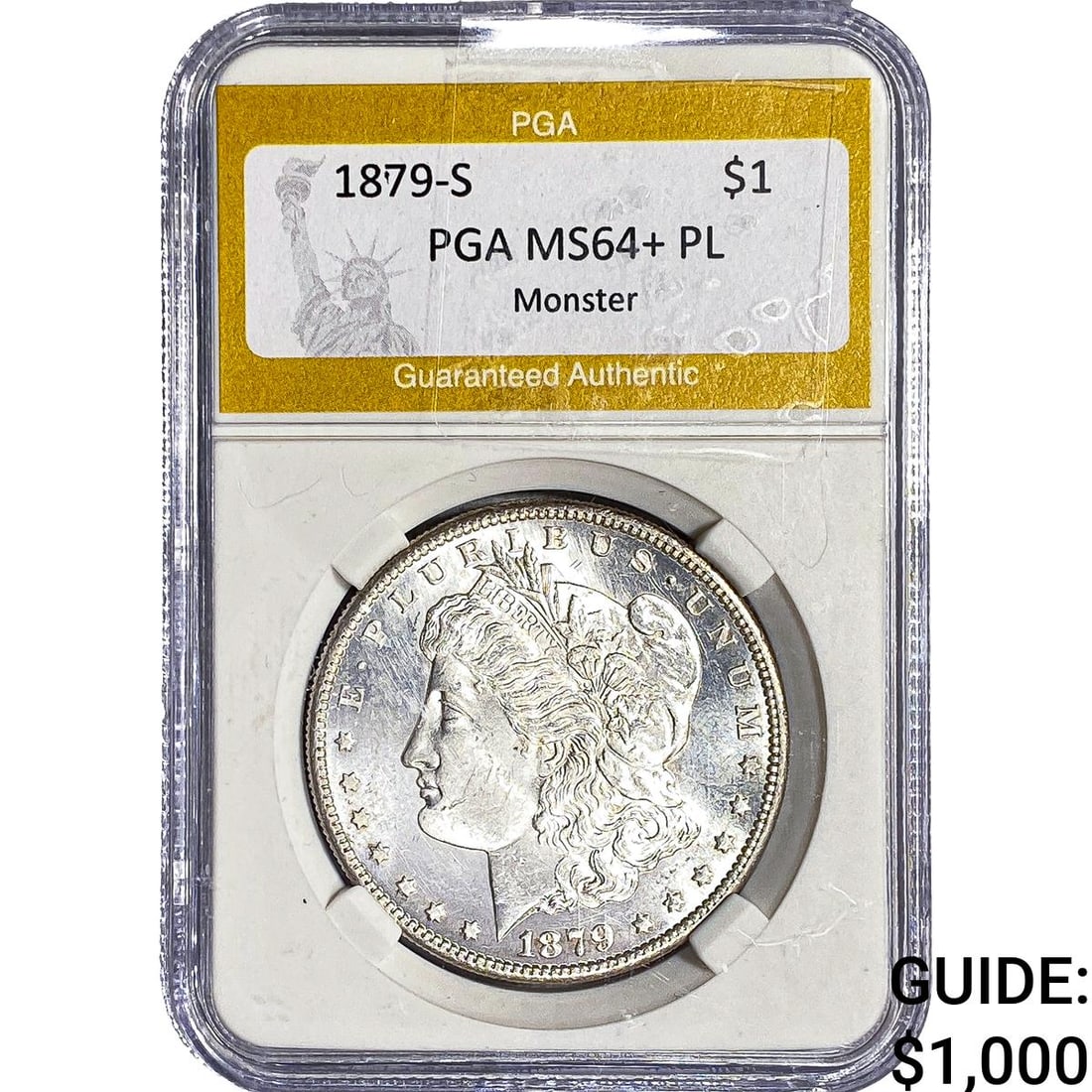 1879-S Morgan Silver Dollar PGA MS64+ PL (1 of 2)