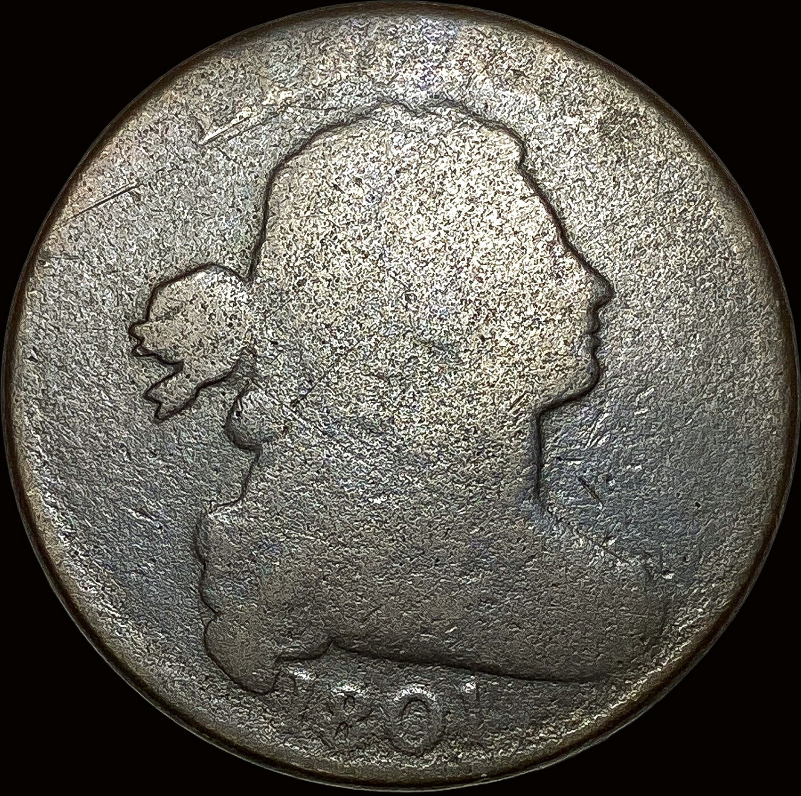 1801 Draped Bust Large Cent NICELY CIRCULATED: 1801 Draped Bust Large Cent NICELY CIRCULATED