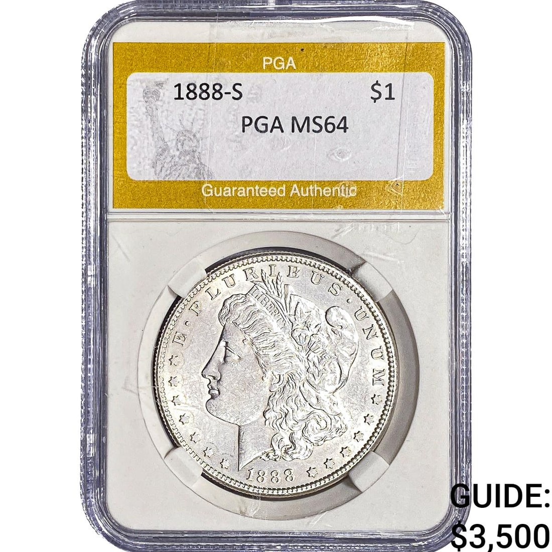 1888-S Morgan Silver Dollar PGA MS64 (1 of 2)