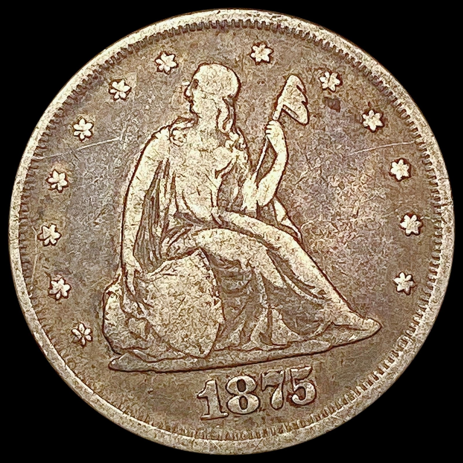 1875 Twenty Cent Piece LIGHTLY CIRCULATED (1 of 2)