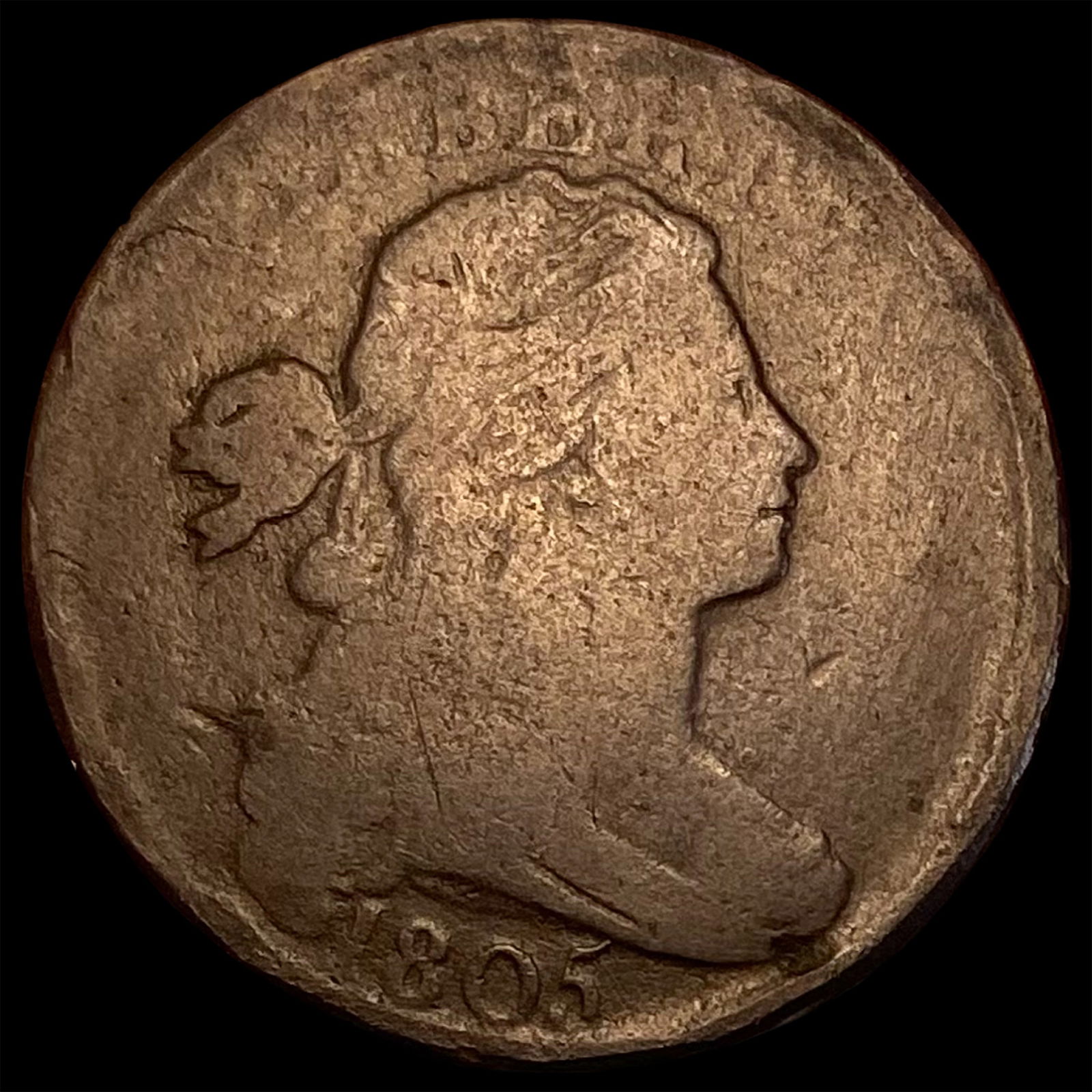 1805 Draped Bust Large Cent NICELY CIRCULATED (1 of 2)