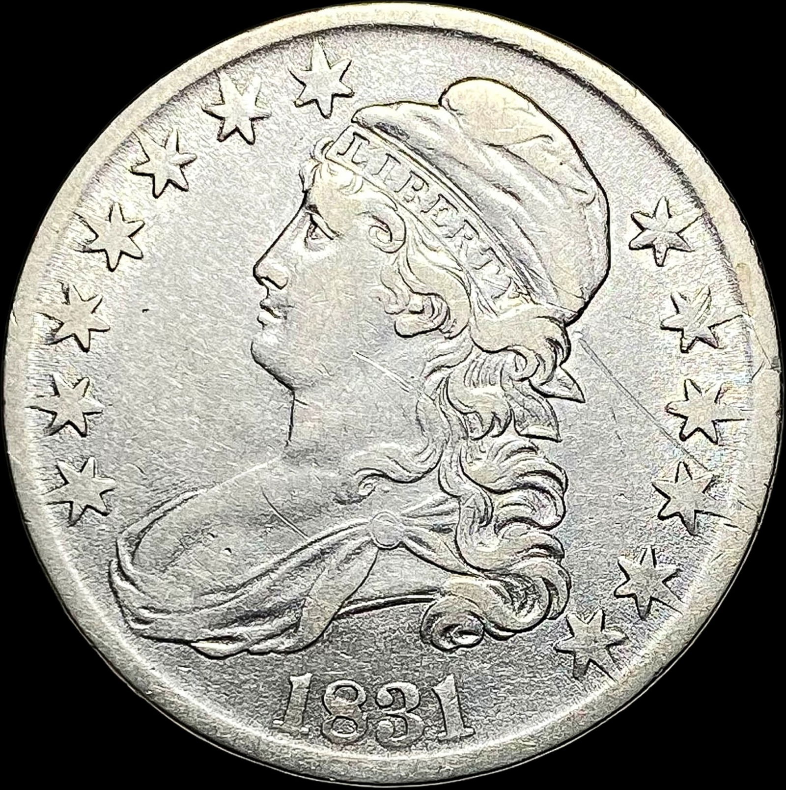 1831 Capped Bust Half Dollar NEARLY UNCIRCULATED: 1831 Capped Bust Half Dollar NEARLY UNCIRCULATED