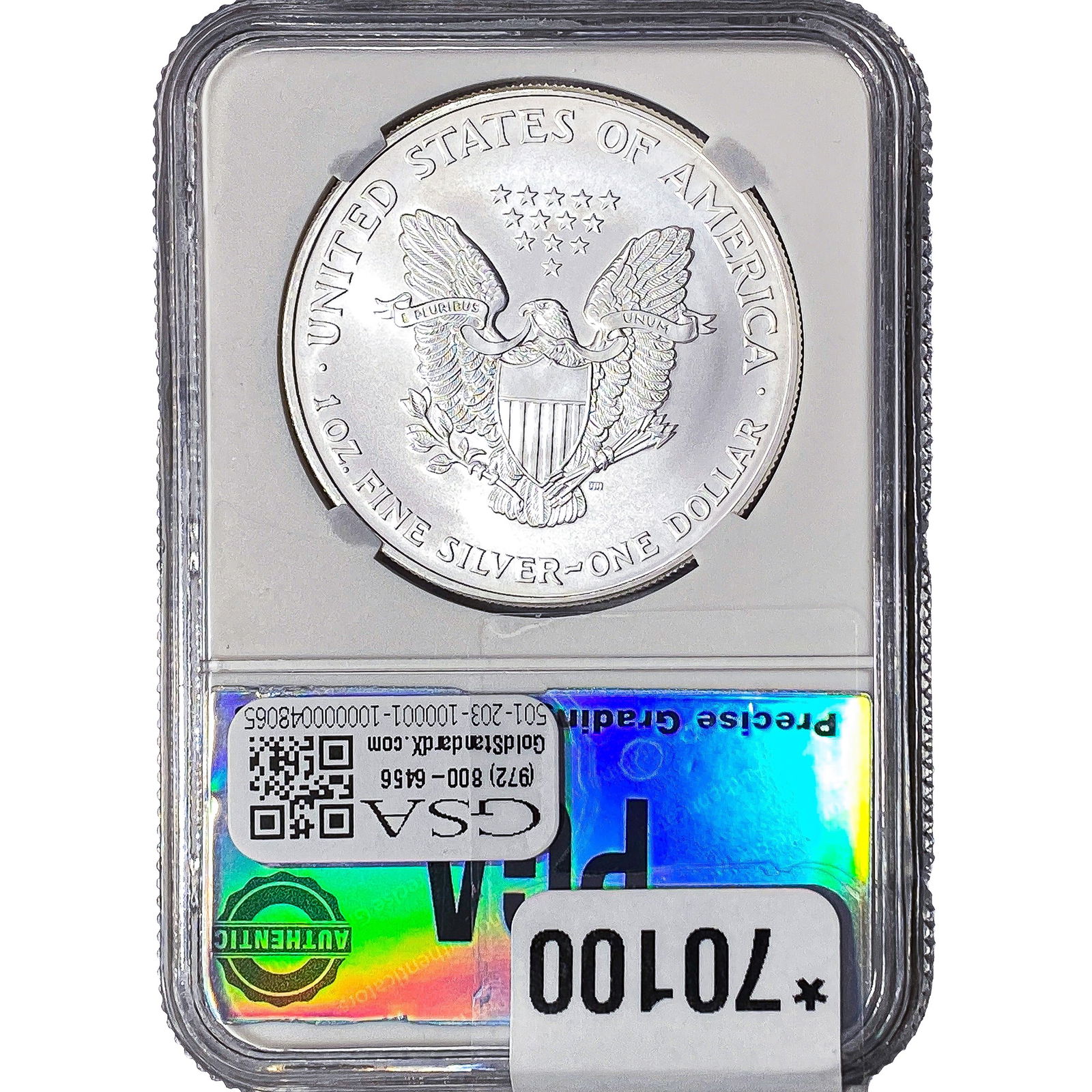 2002 Silver Eagle PGA MS70 - 2