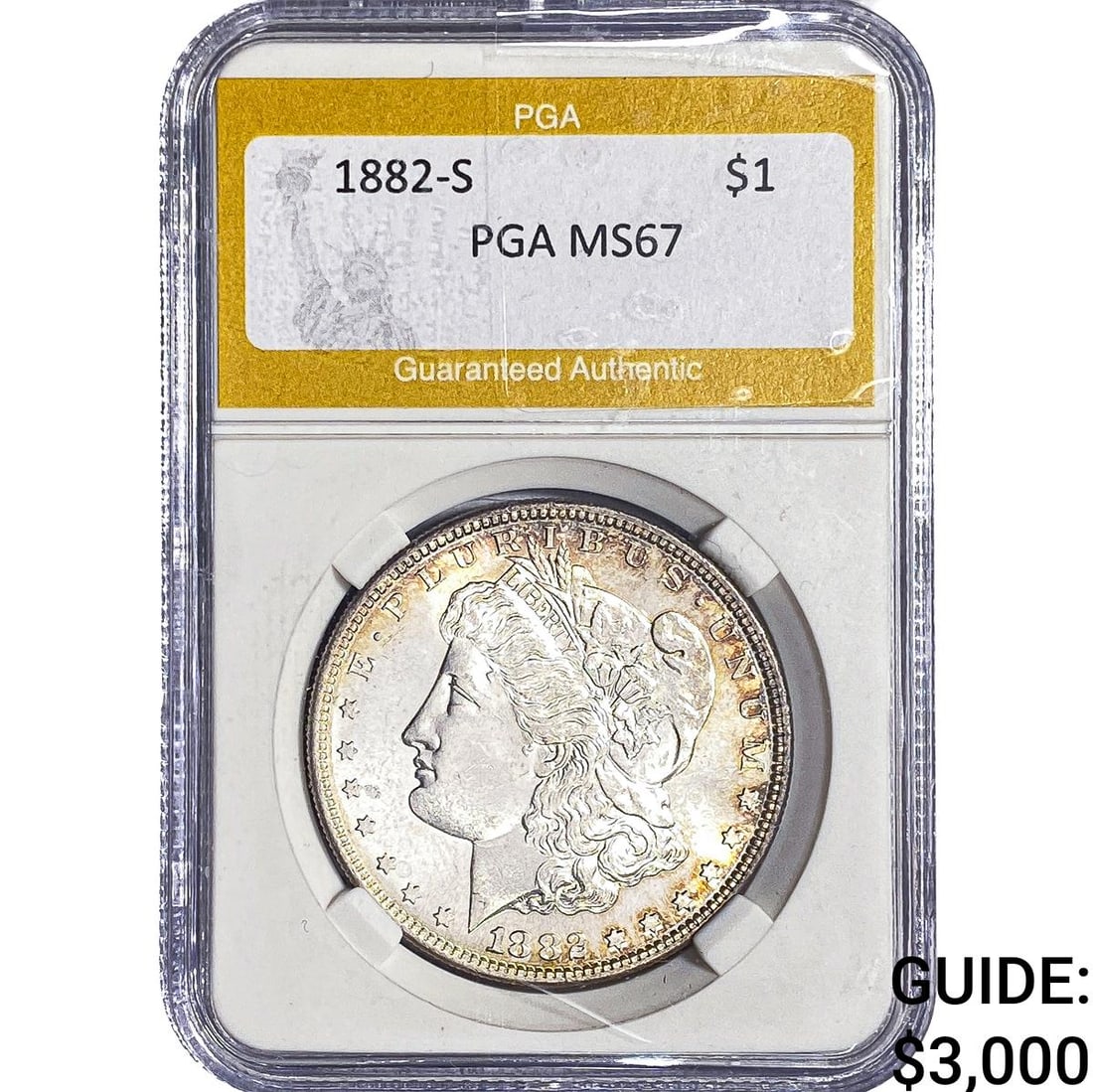 1882-S Morgan Silver Dollar PGA MS67 (1 of 2)