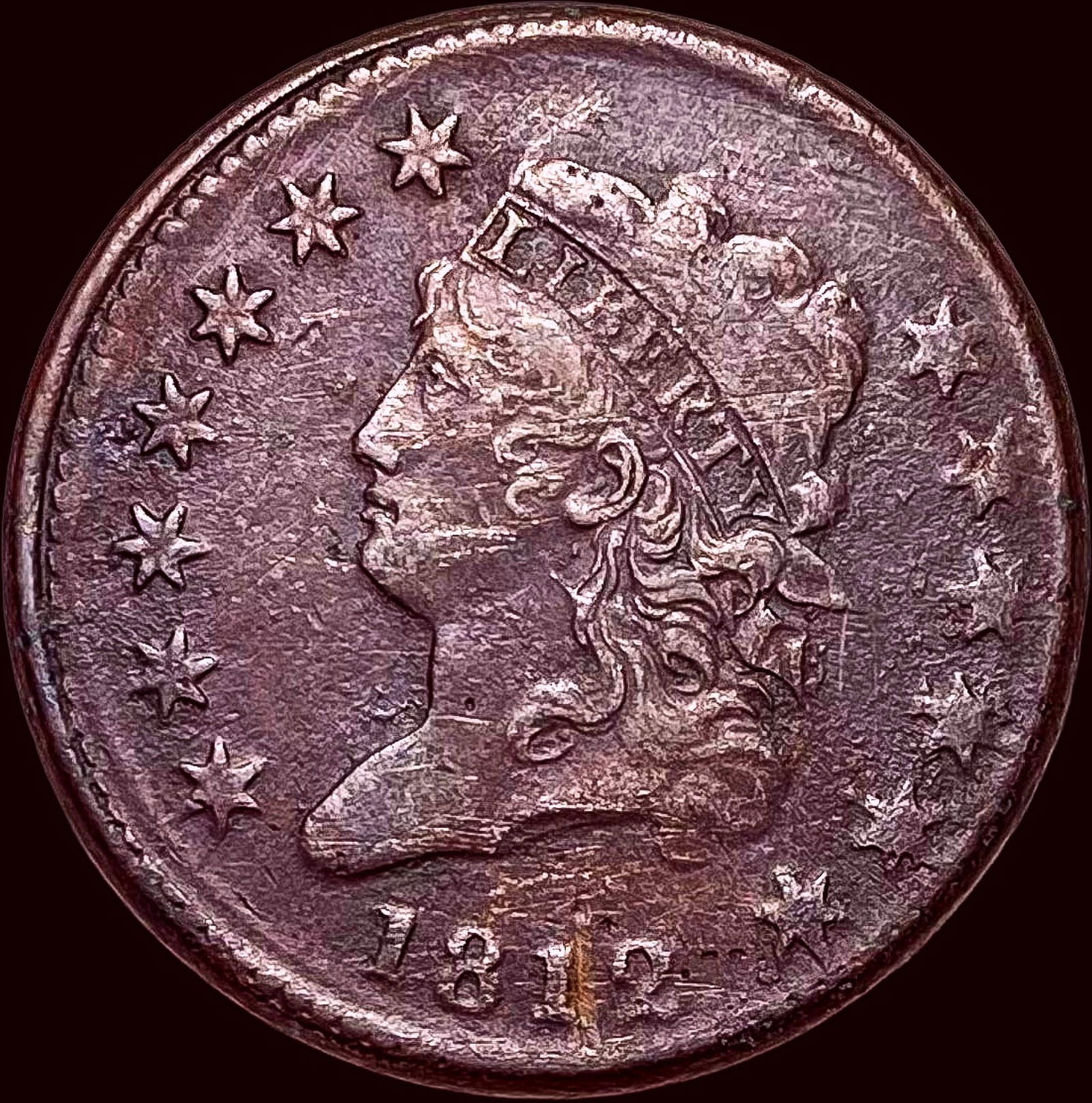 1812 Classic Head Large Cent HIGH GRADE (1 of 2)