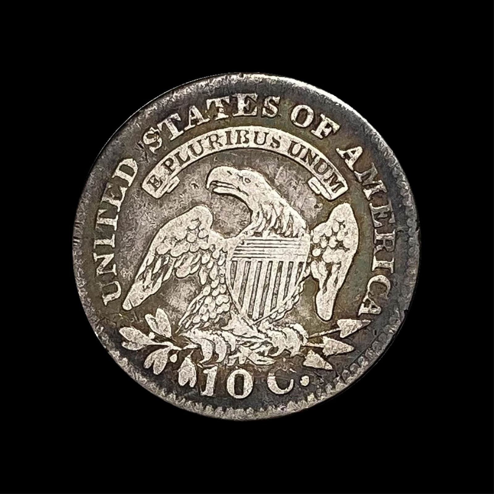 1827 Capped Bust Dime LIGHTLY CIRCULATED - 2