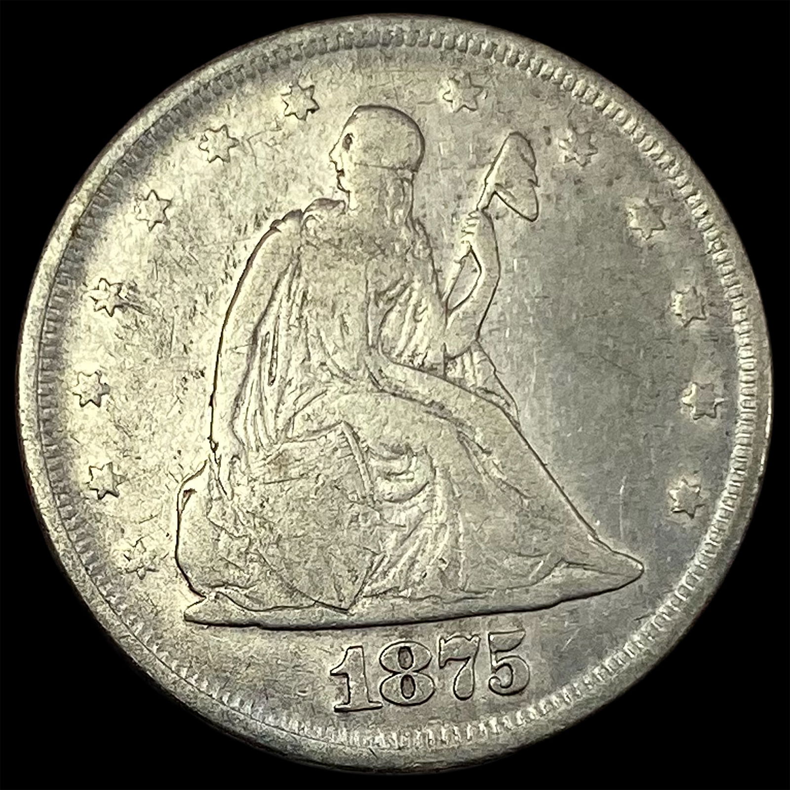 1875 Silver Twenty Cents LIGHTLY CIRCULATED (1 of 2)