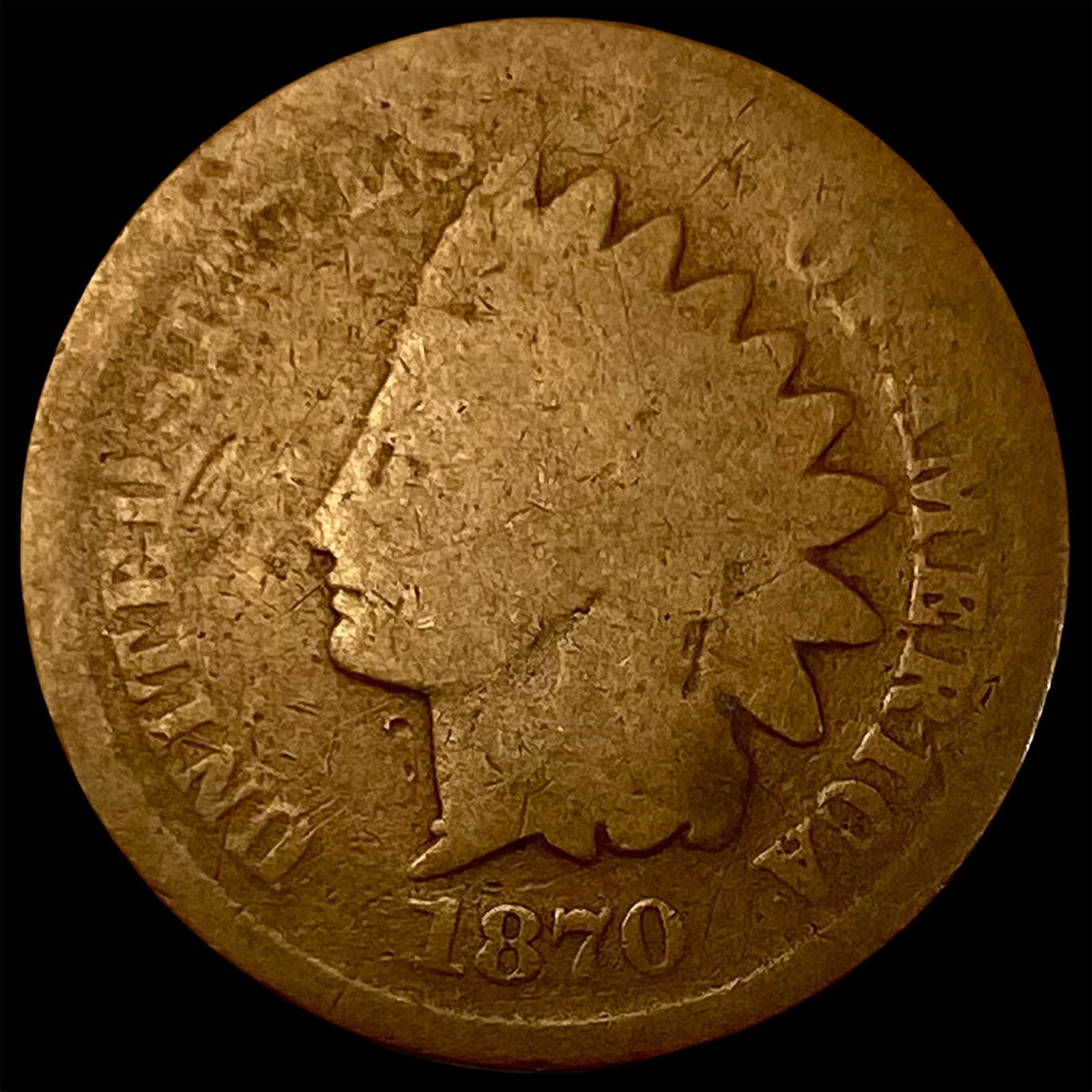 1870 Indian Head Cent CLOSELY UNCIRCULATED (1 of 2)