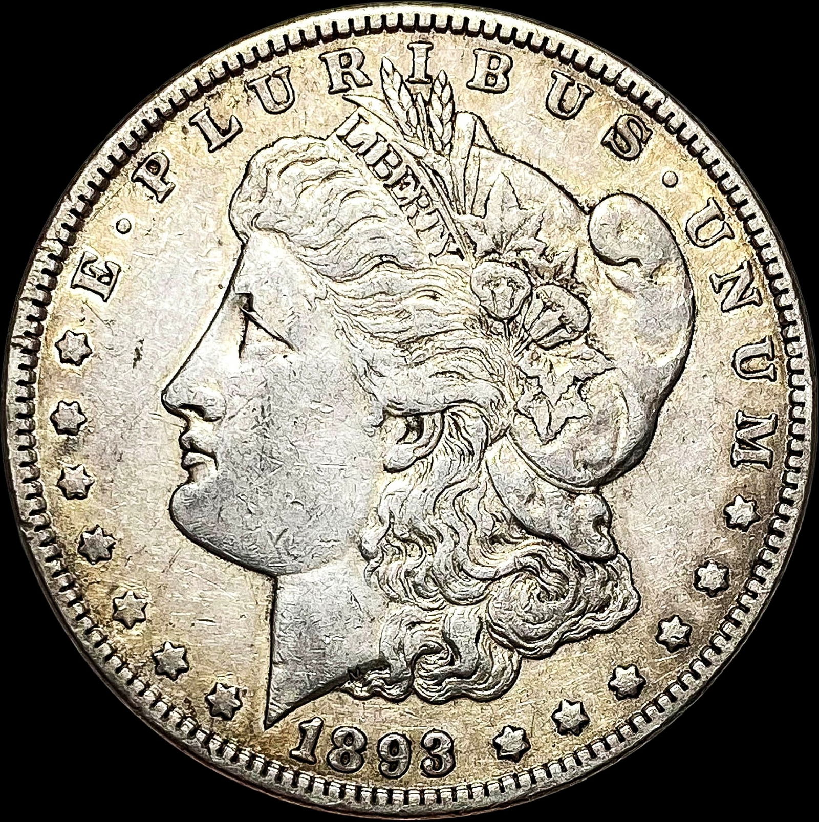 1893 Morgan Silver Dollar NEARLY UNCIRCULATED: 1893 Morgan Silver Dollar NEARLY UNCIRCULATED