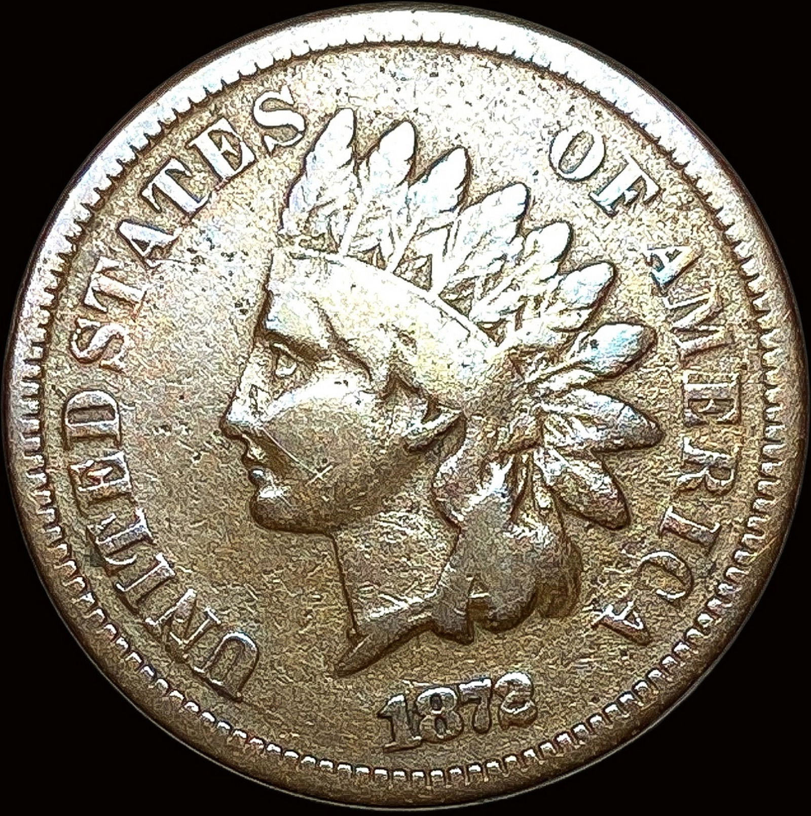 1872 Indian Head Cent LIGHTLY CIRCULATED: 1872 Indian Head Cent LIGHTLY CIRCULATED
