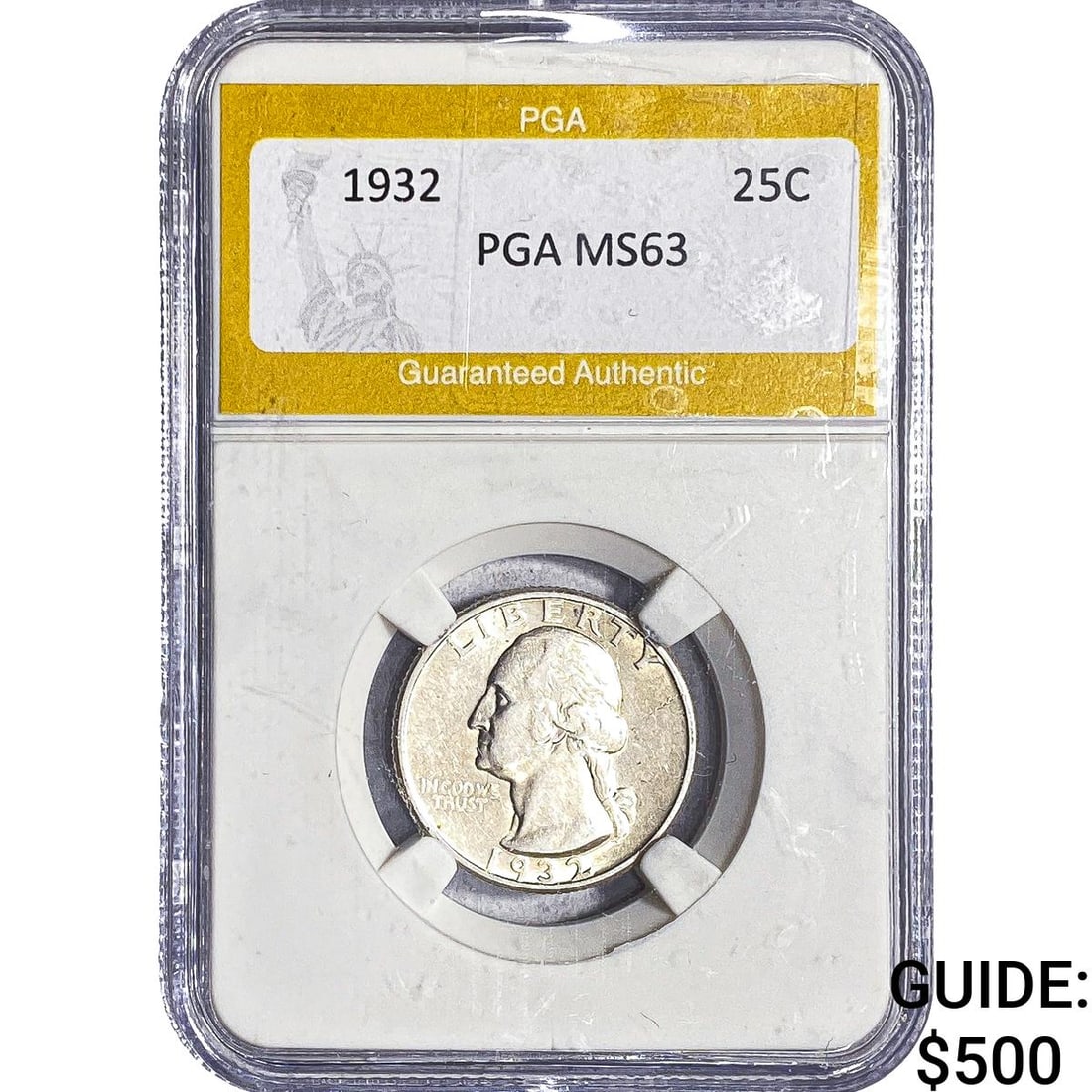 1932 Washington Silver Quarter PGA MS63: 1932 Washington Silver Quarter PGA MS63