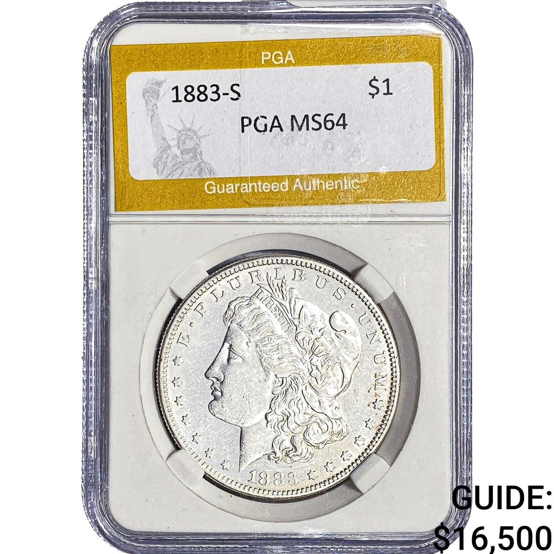 1883-S Morgan Silver Dollar PGA MS64 (1 of 2)