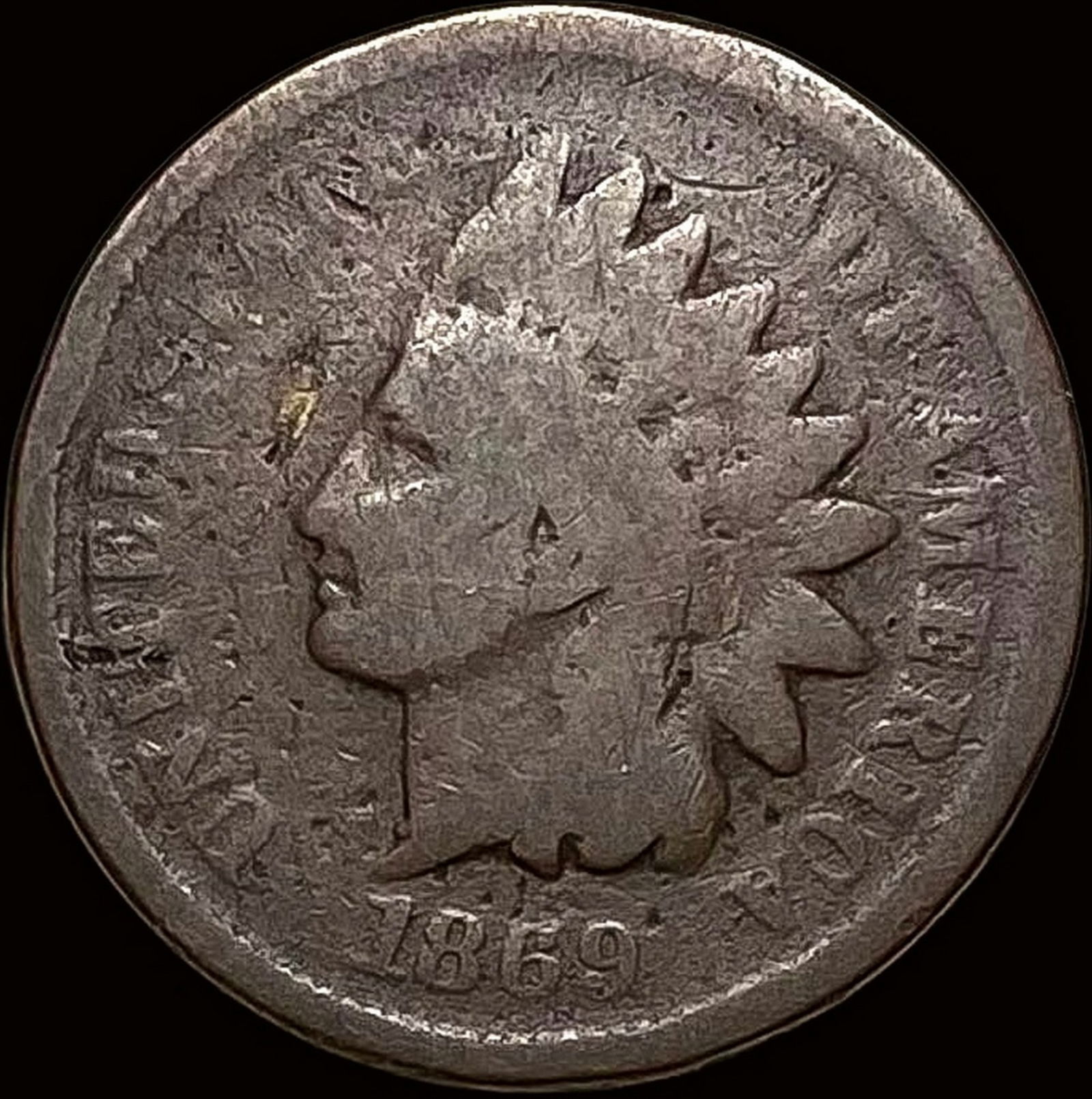 1869 Indian Head Cent NICELY CIRCULATED (1 of 2)