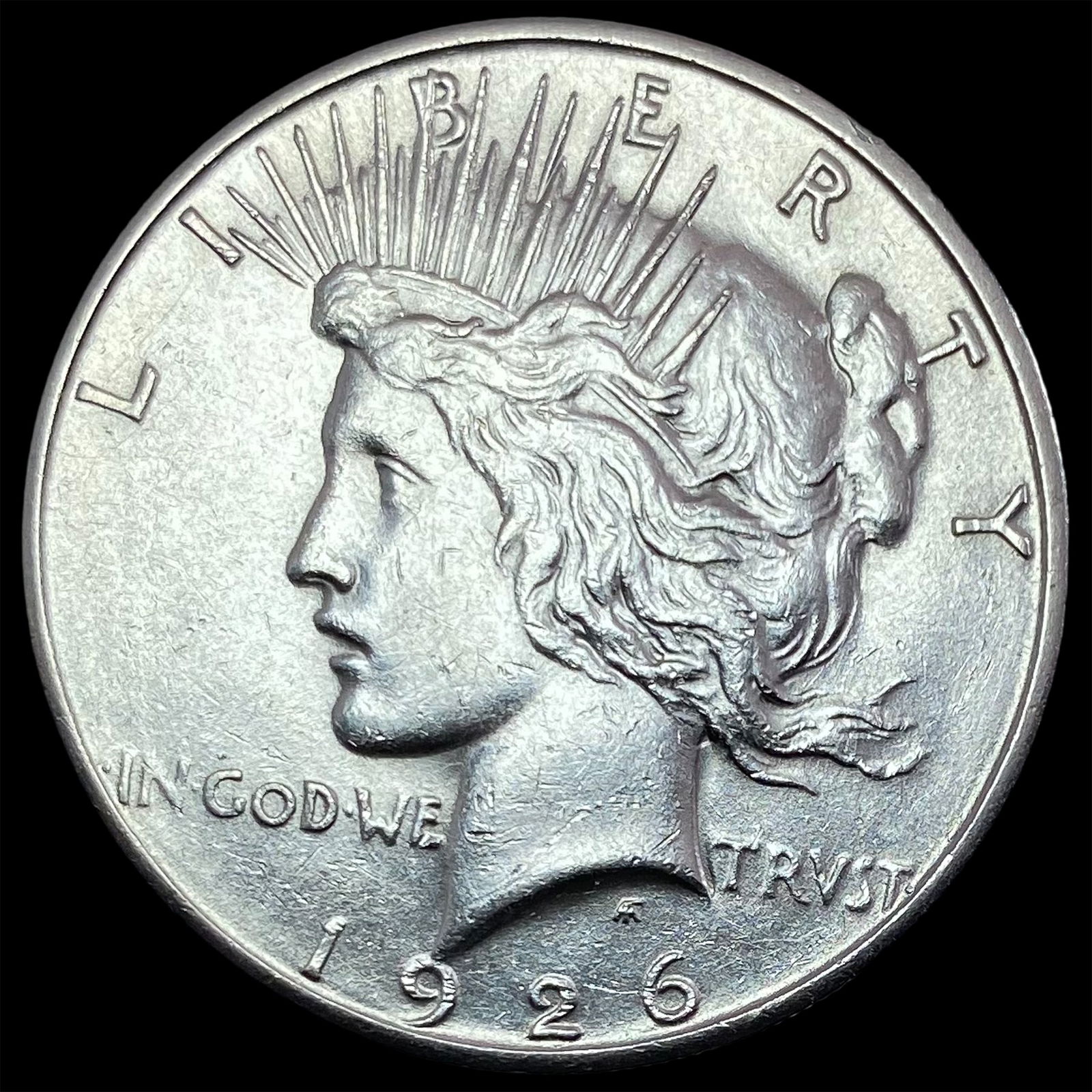 1926-S Silver Peace Dollar CHOICE AU: 1926-S Silver Peace Dollar CHOICE AU