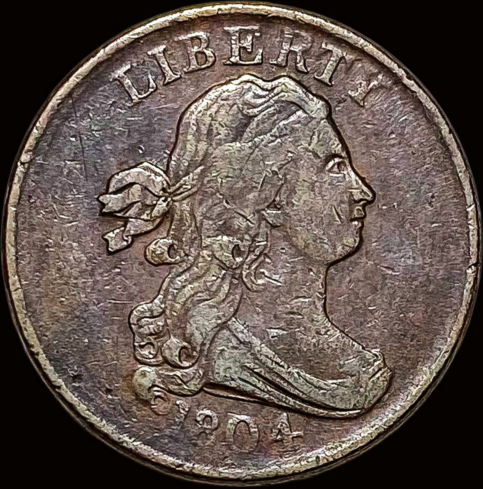 1804 Draped Bust Half Cent NEARLY UNCIRCULATED (1 of 2)