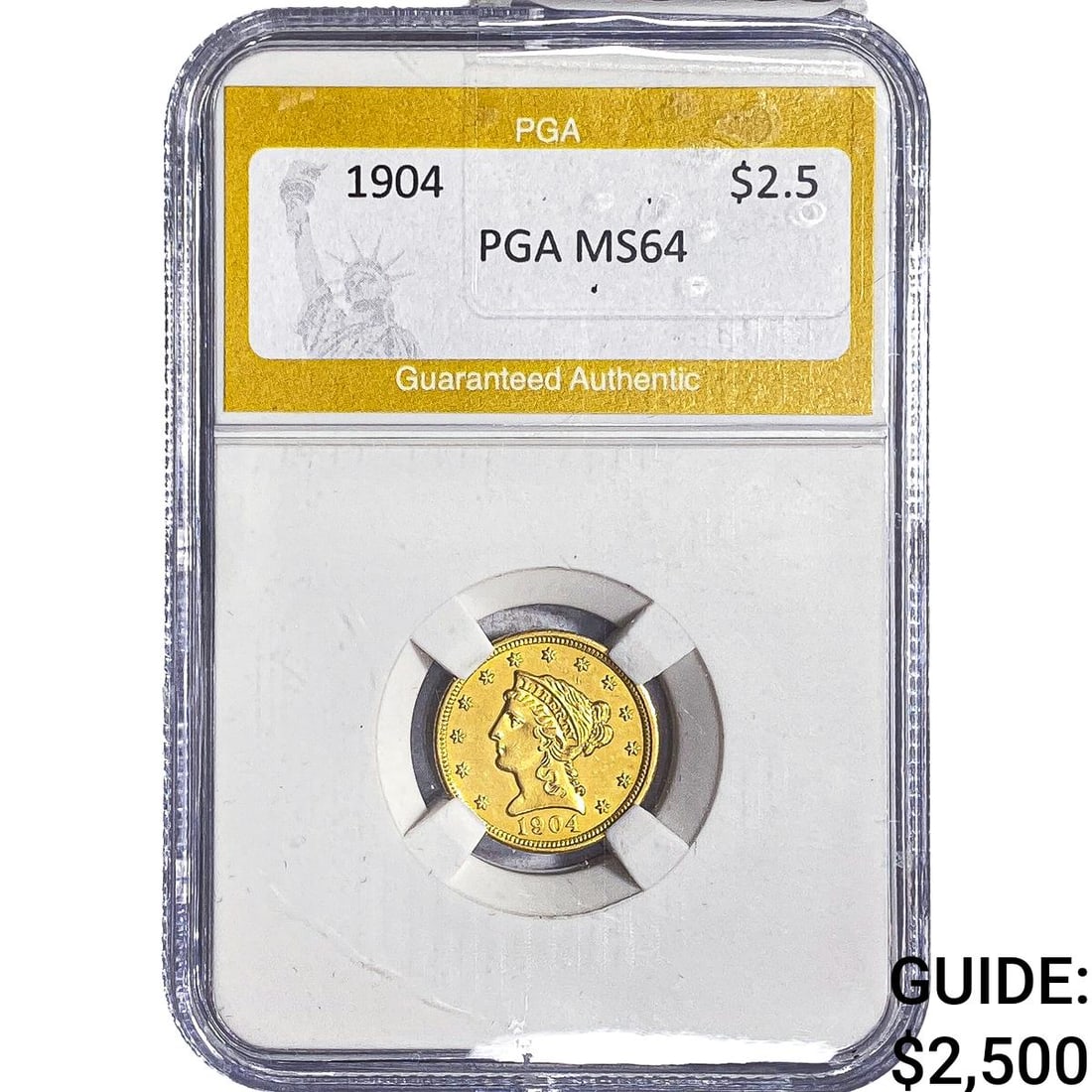 1904 $2.50 Gold Quarter Eagle PGA MS64 (1 of 2)