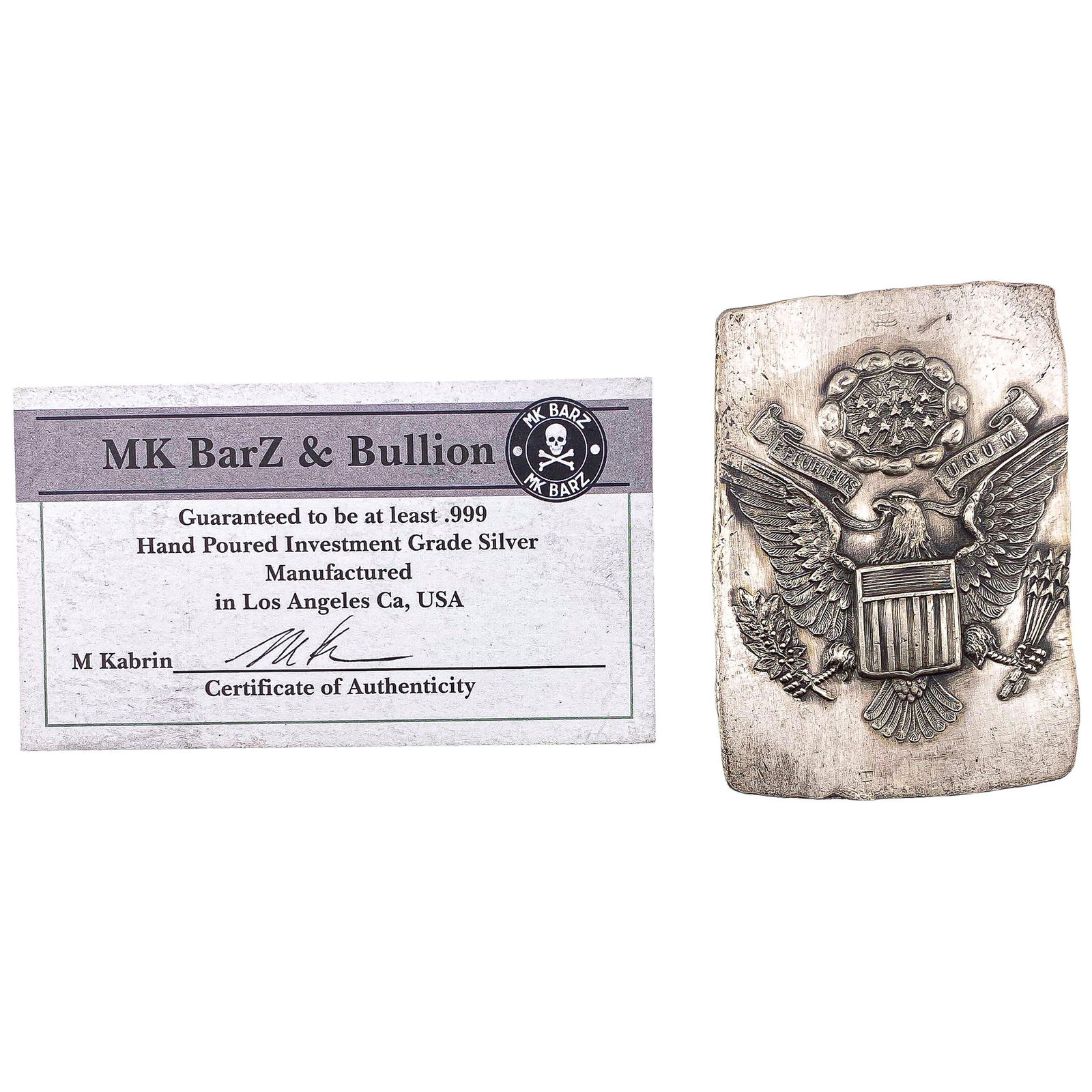 Handcrafted Silver Bar: Handcrafted Silver Bar