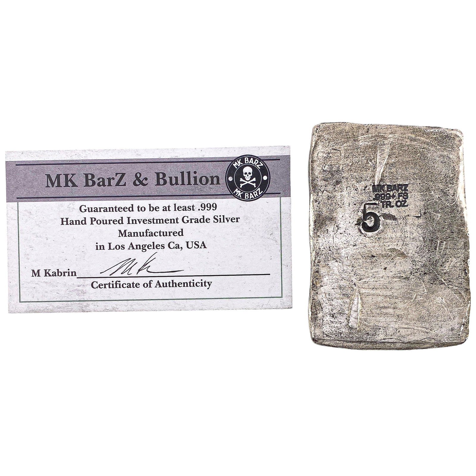 Handcrafted Silver Bar - 2